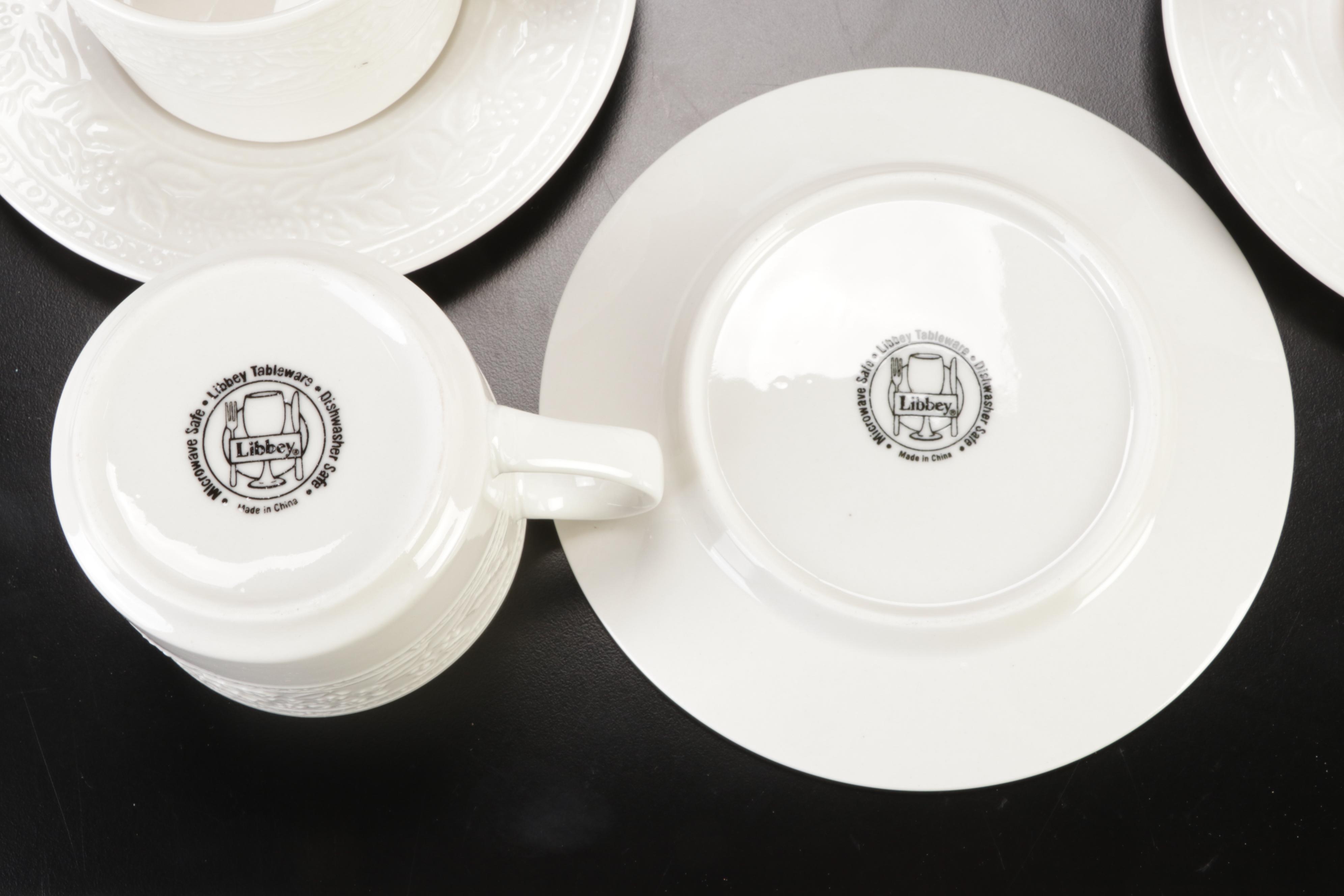 Libbey "Holiday Garland" Dinnerware and Serving Bowl