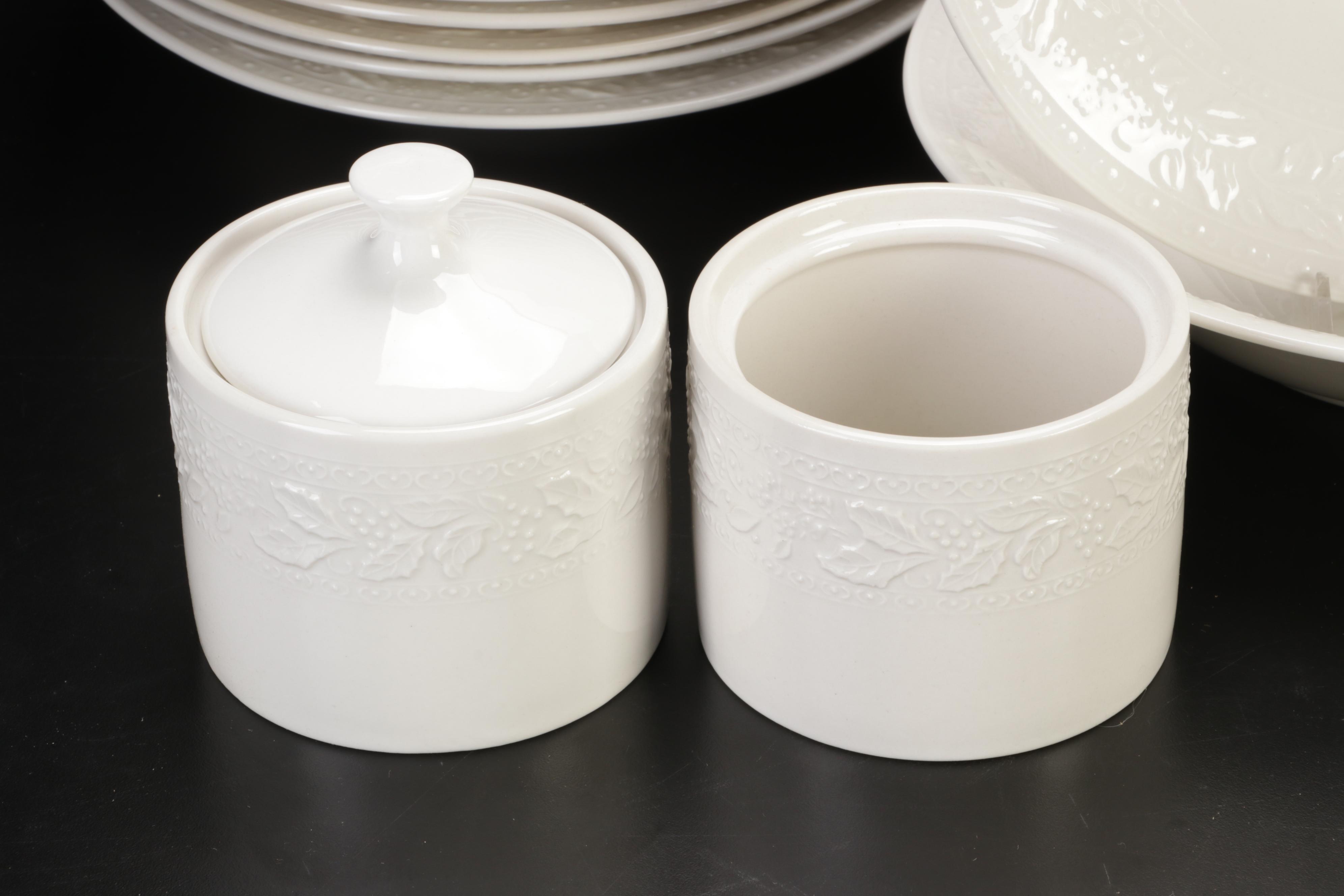 Libbey "Holiday Garland" Dinnerware and Serving Bowl