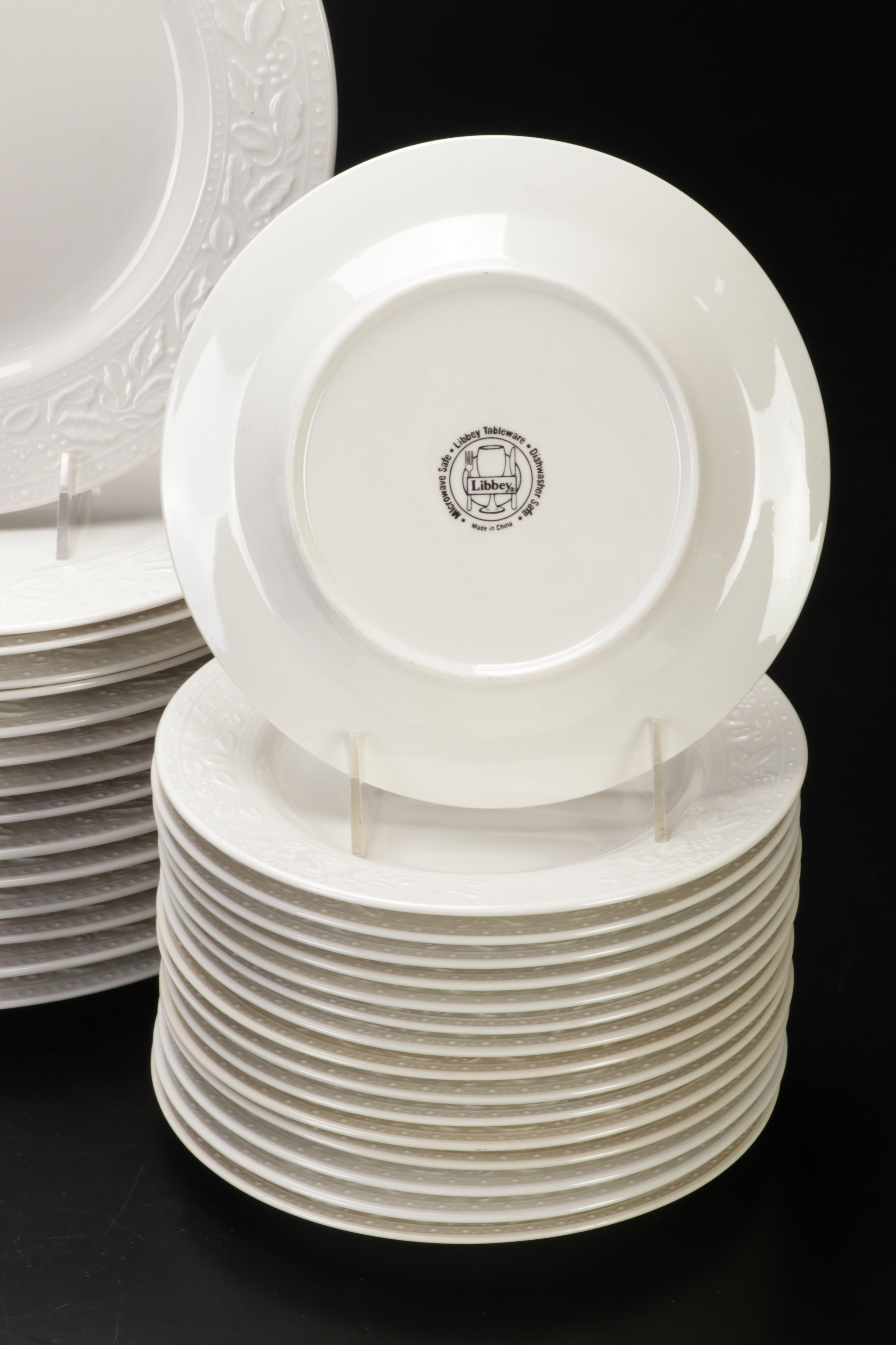 Libbey "Holiday Garland" Dinnerware and Serving Bowl