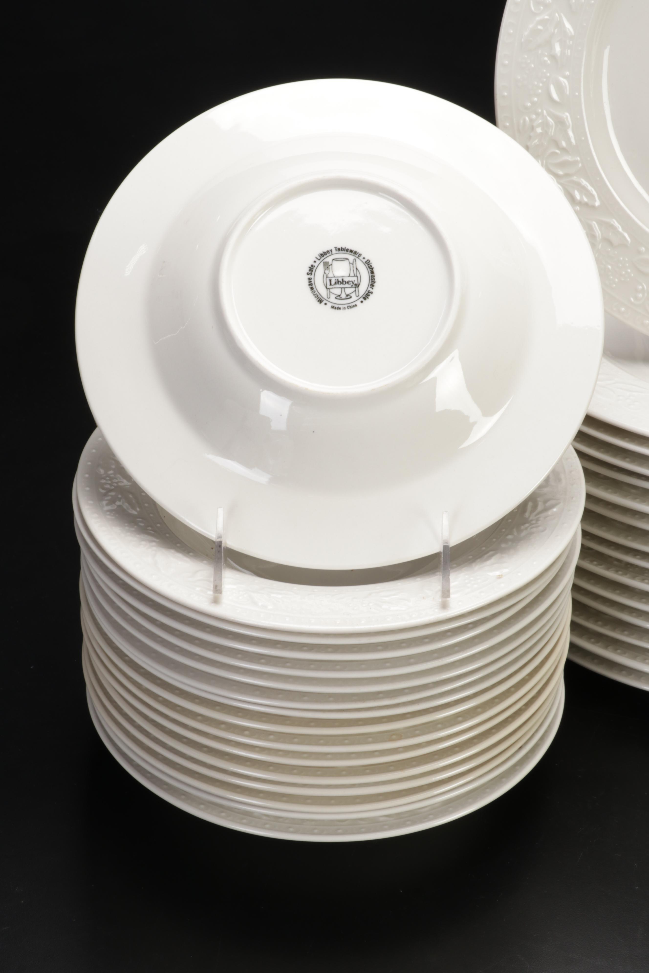 Libbey "Holiday Garland" Dinnerware and Serving Bowl