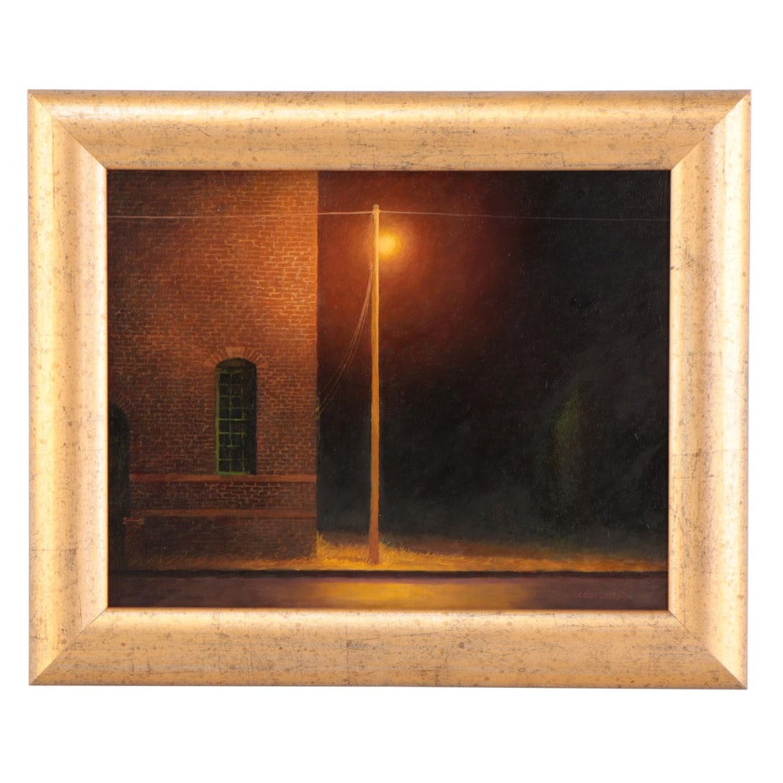 Charles Bradley Gatewood Oil Painting "Midnight, October 21st," 2003