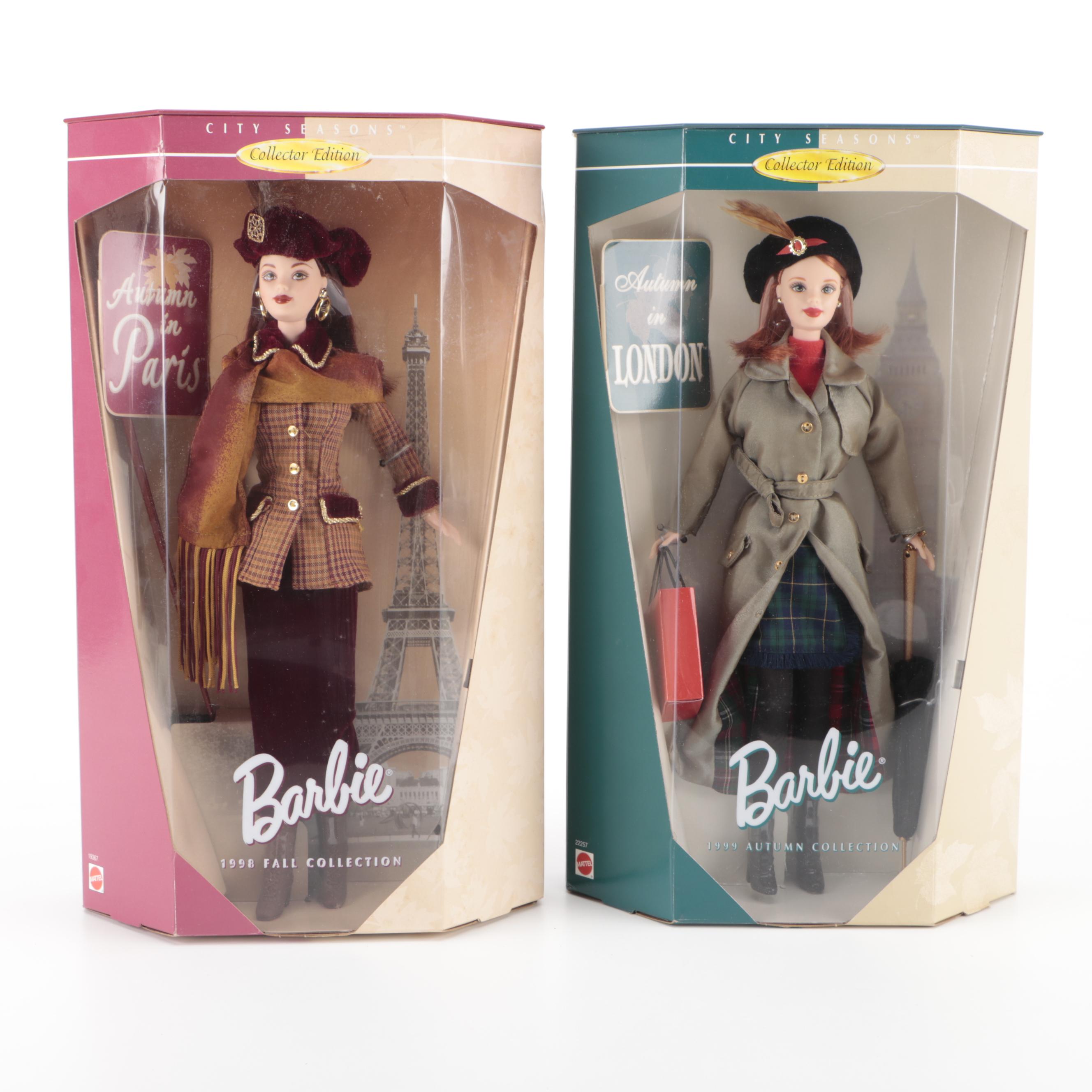 Mattel Barbie "Summer in Rome" and Other City Seasons Dolls