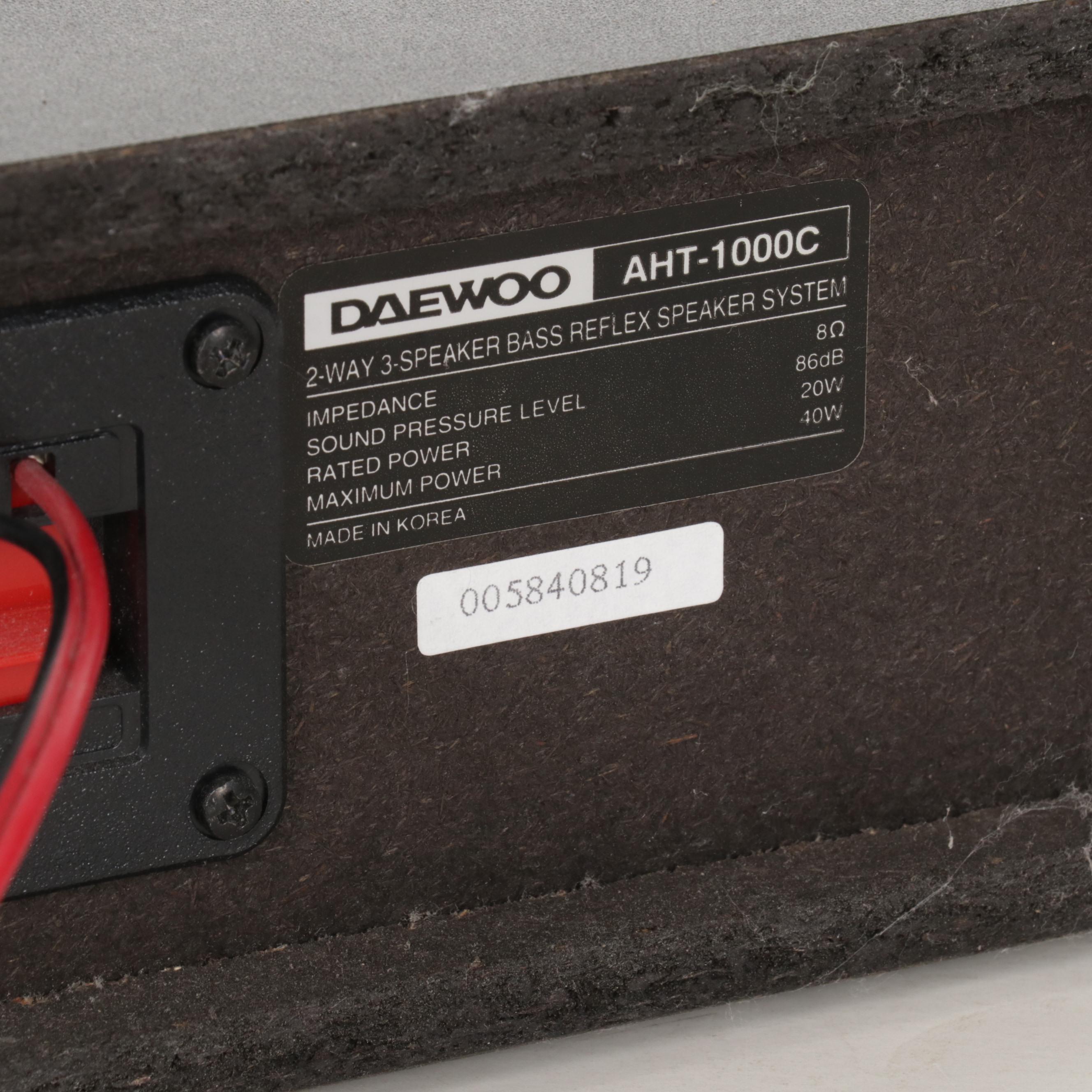 Daewoo AHT-1000 Home Theater Speaker System