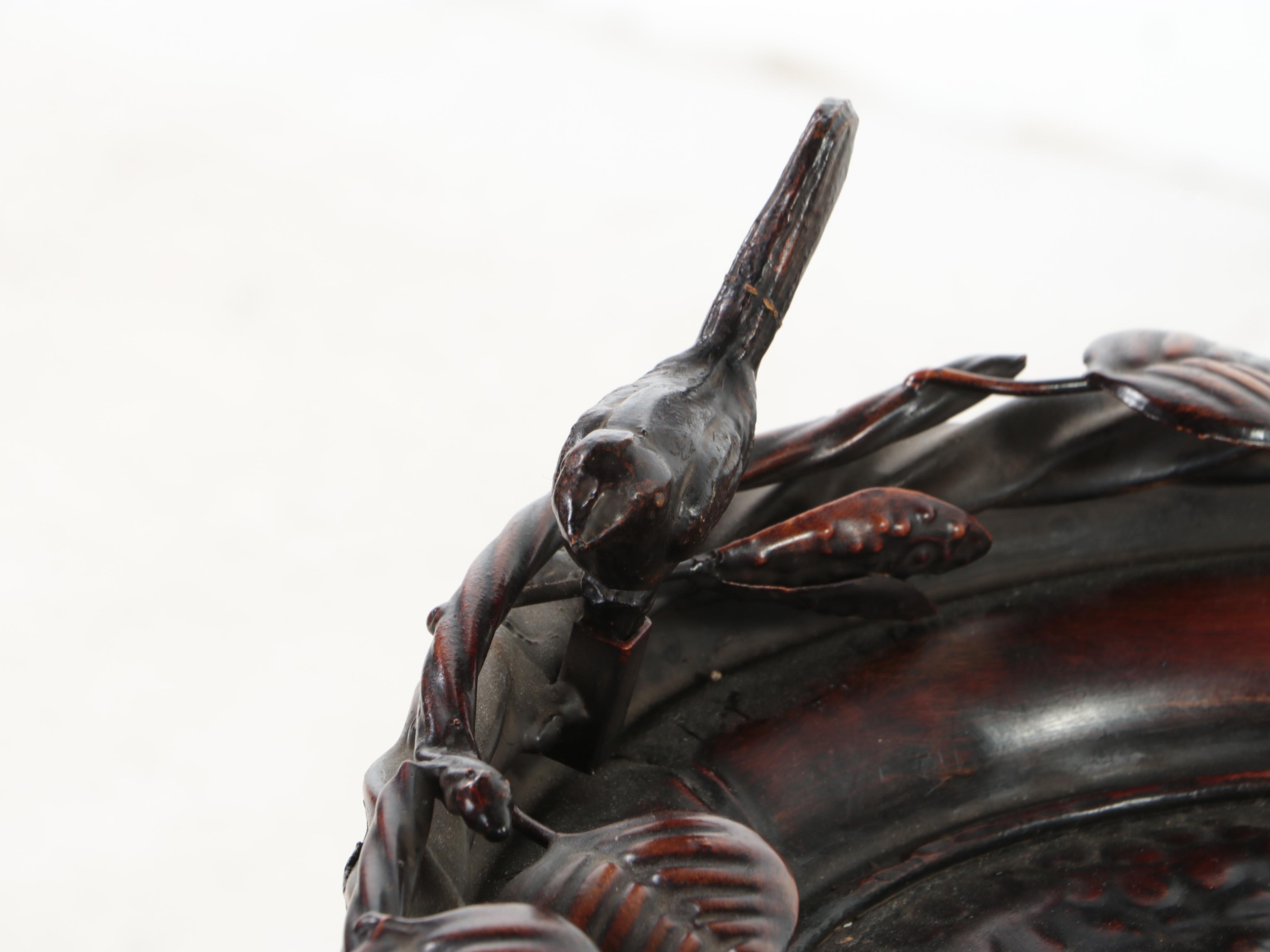 Contemporary Hammered Metal Folding Tray Table