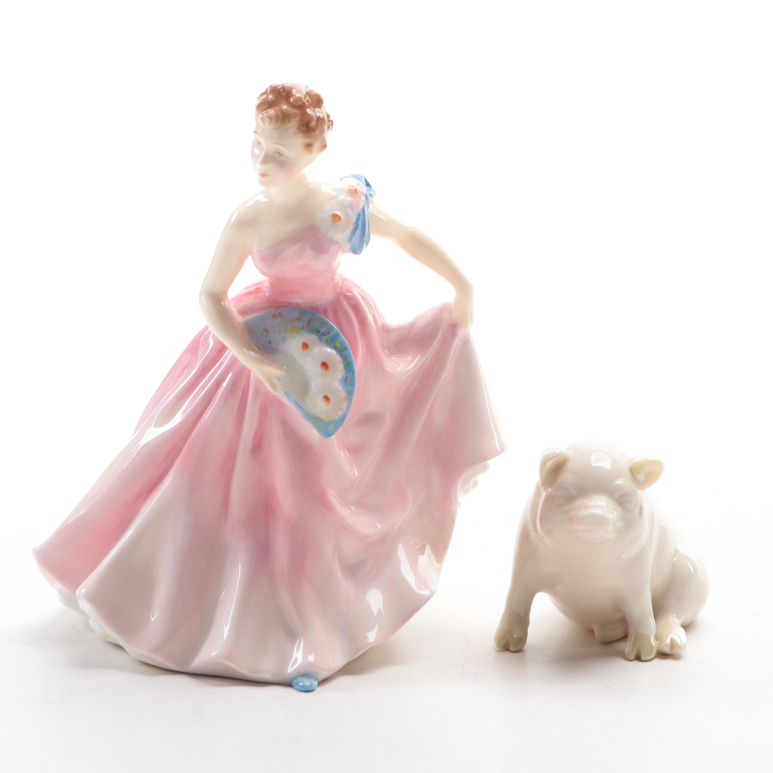 Royal Doulton "Invitation" Figurine Designed by Margaret Davies and More