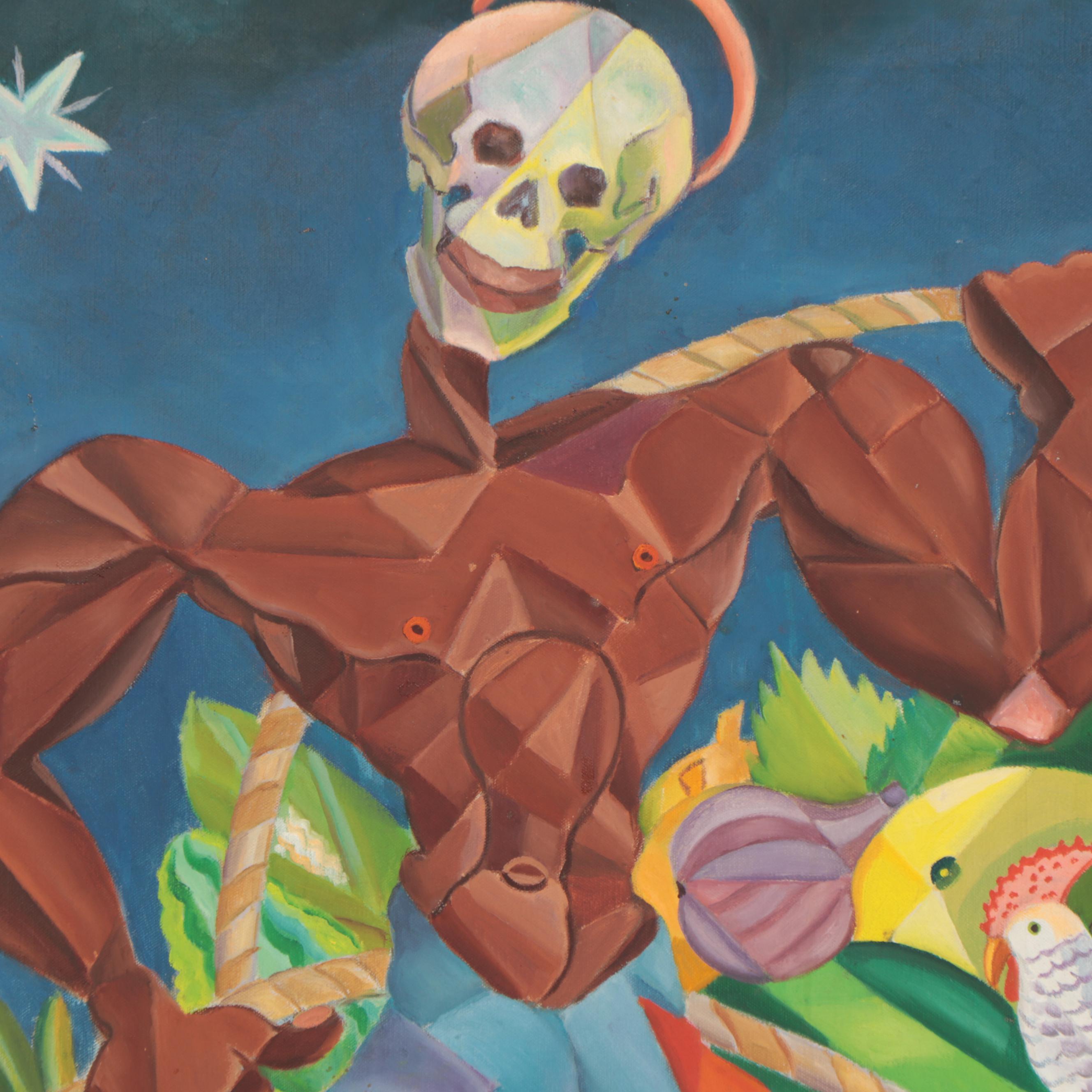 Lee Loring Oil Painting "Zombie Marketing," 1944