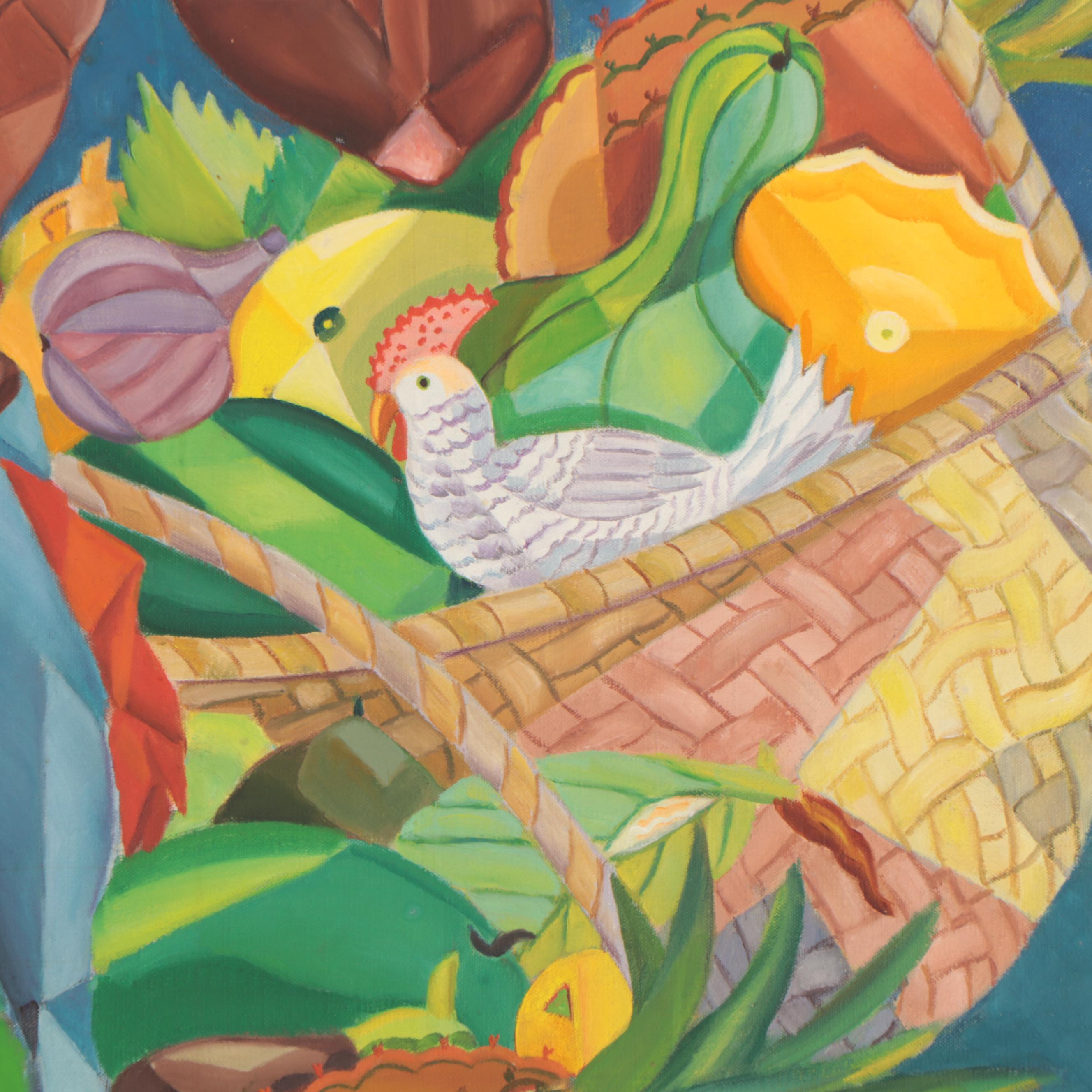 Lee Loring Oil Painting "Zombie Marketing," 1944