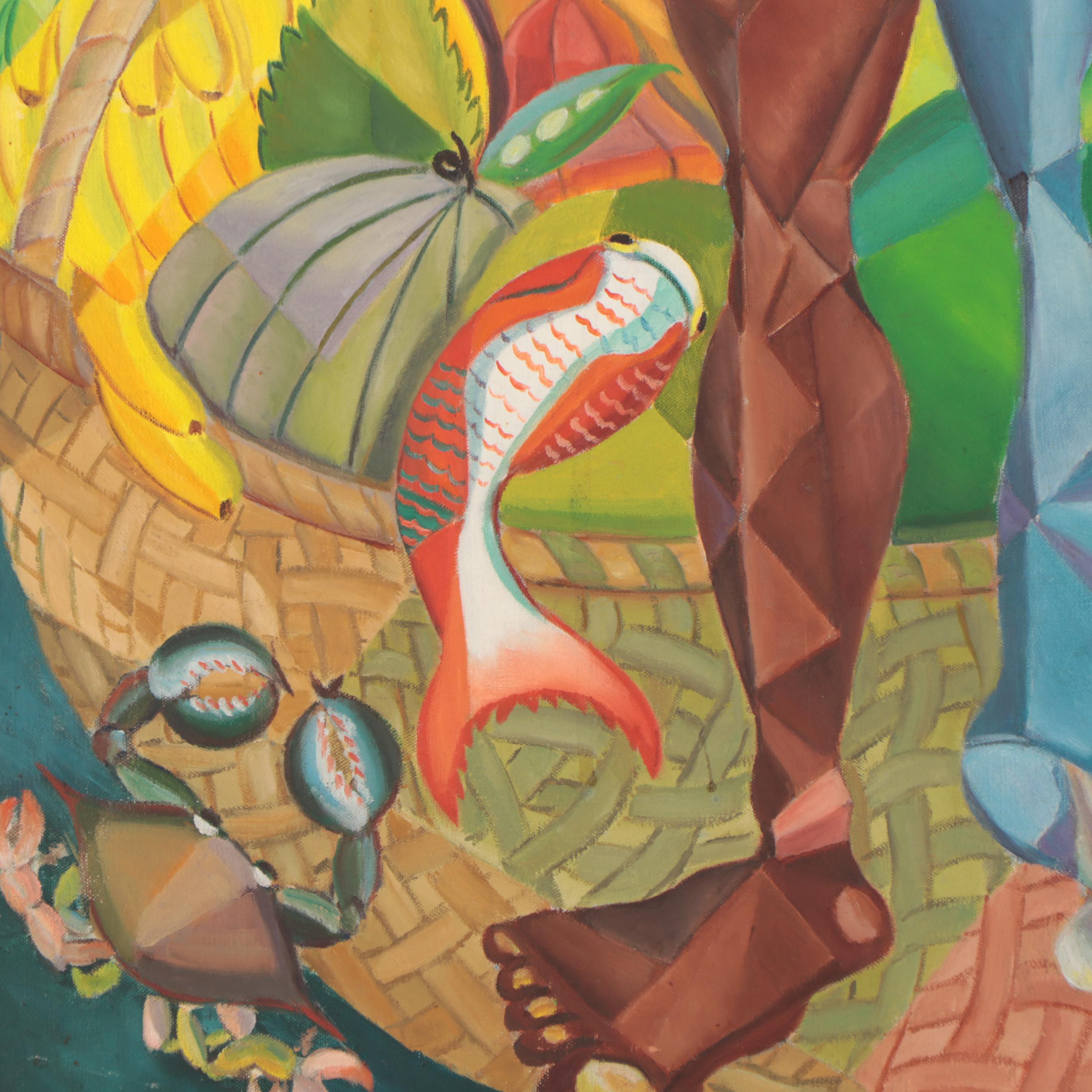 Lee Loring Oil Painting "Zombie Marketing," 1944