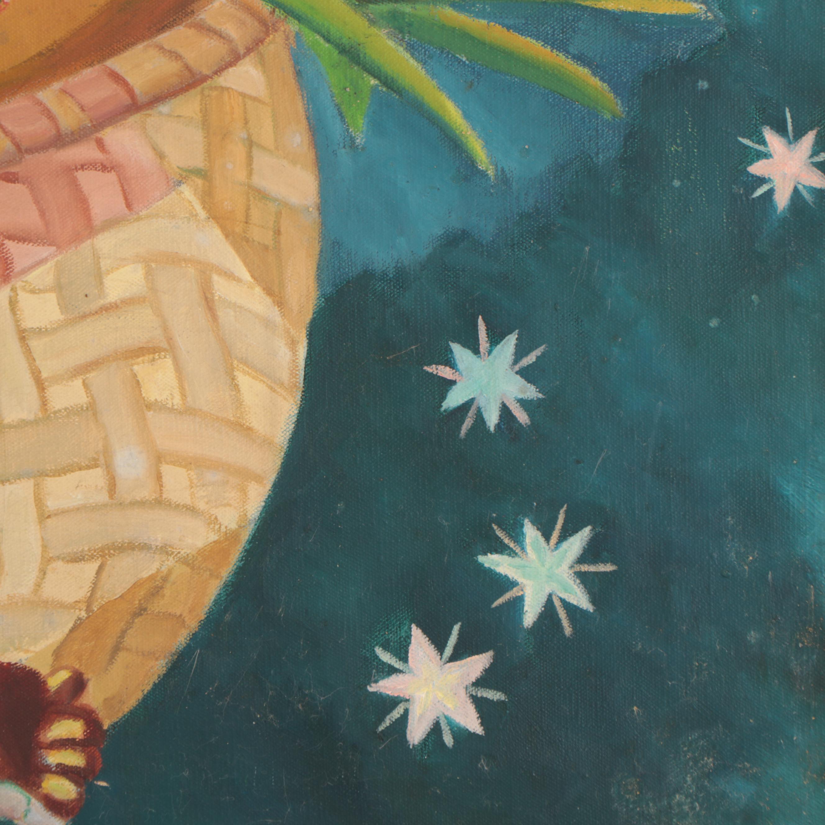 Lee Loring Oil Painting "Zombie Marketing," 1944