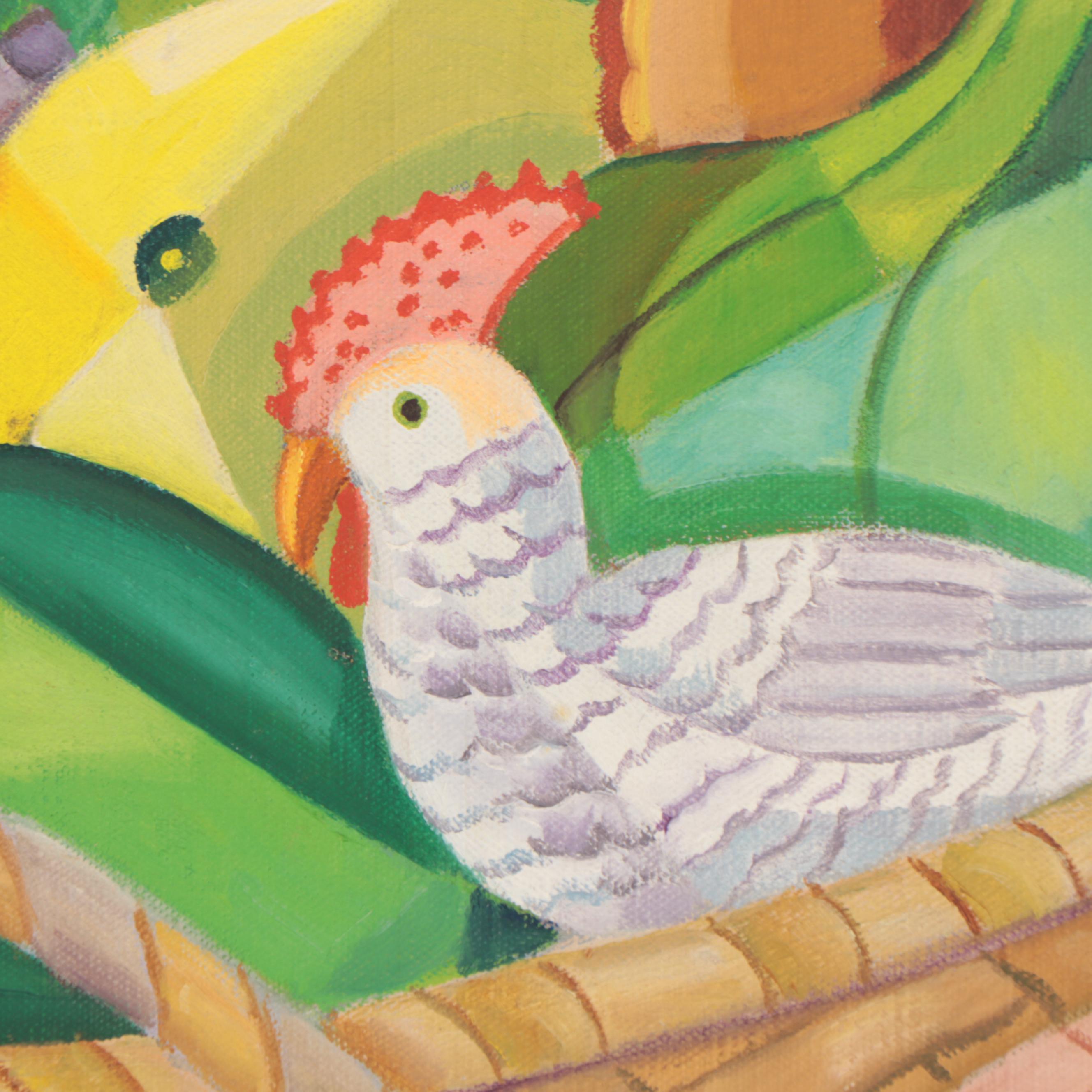 Lee Loring Oil Painting "Zombie Marketing," 1944