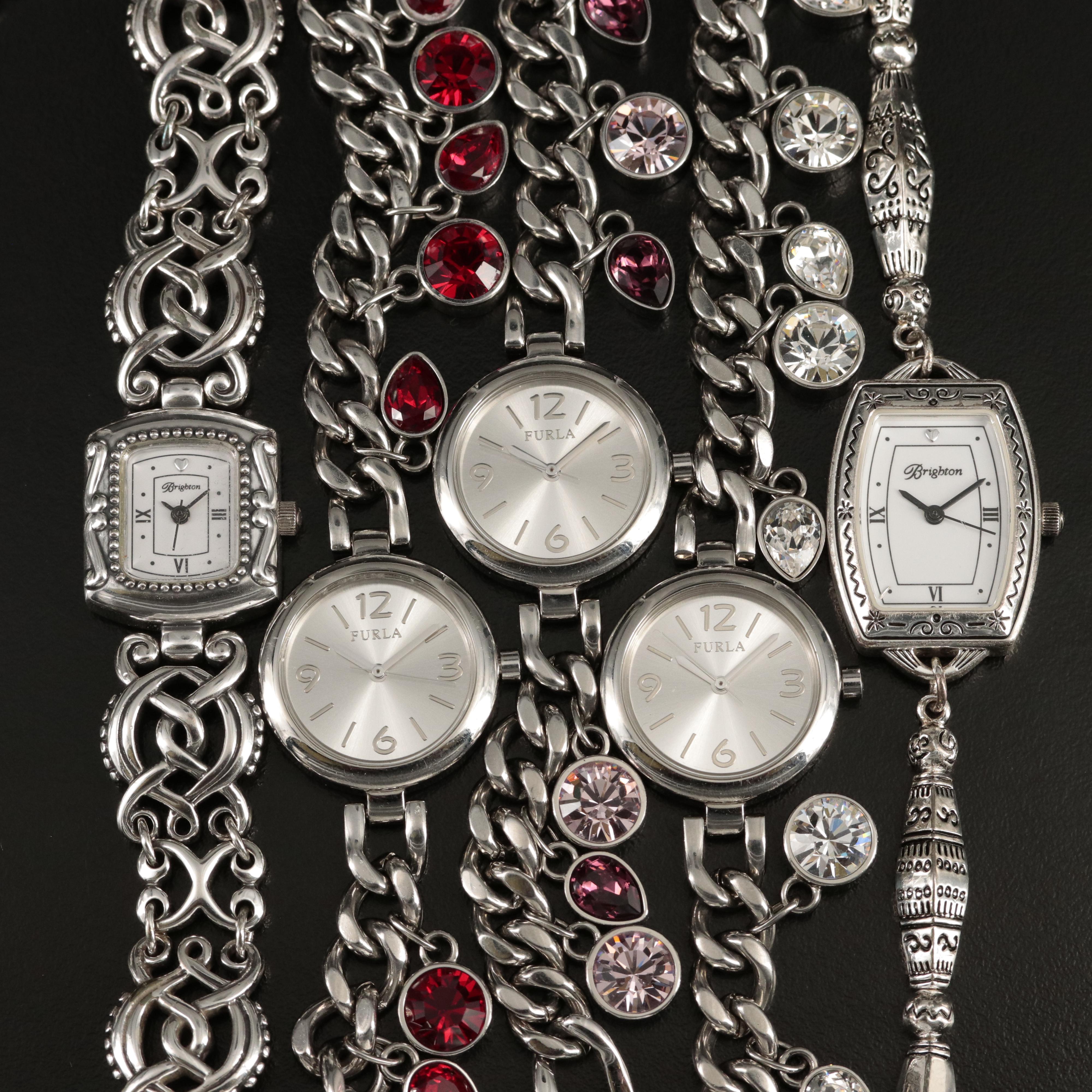 Five Fashion Watches Including Furla