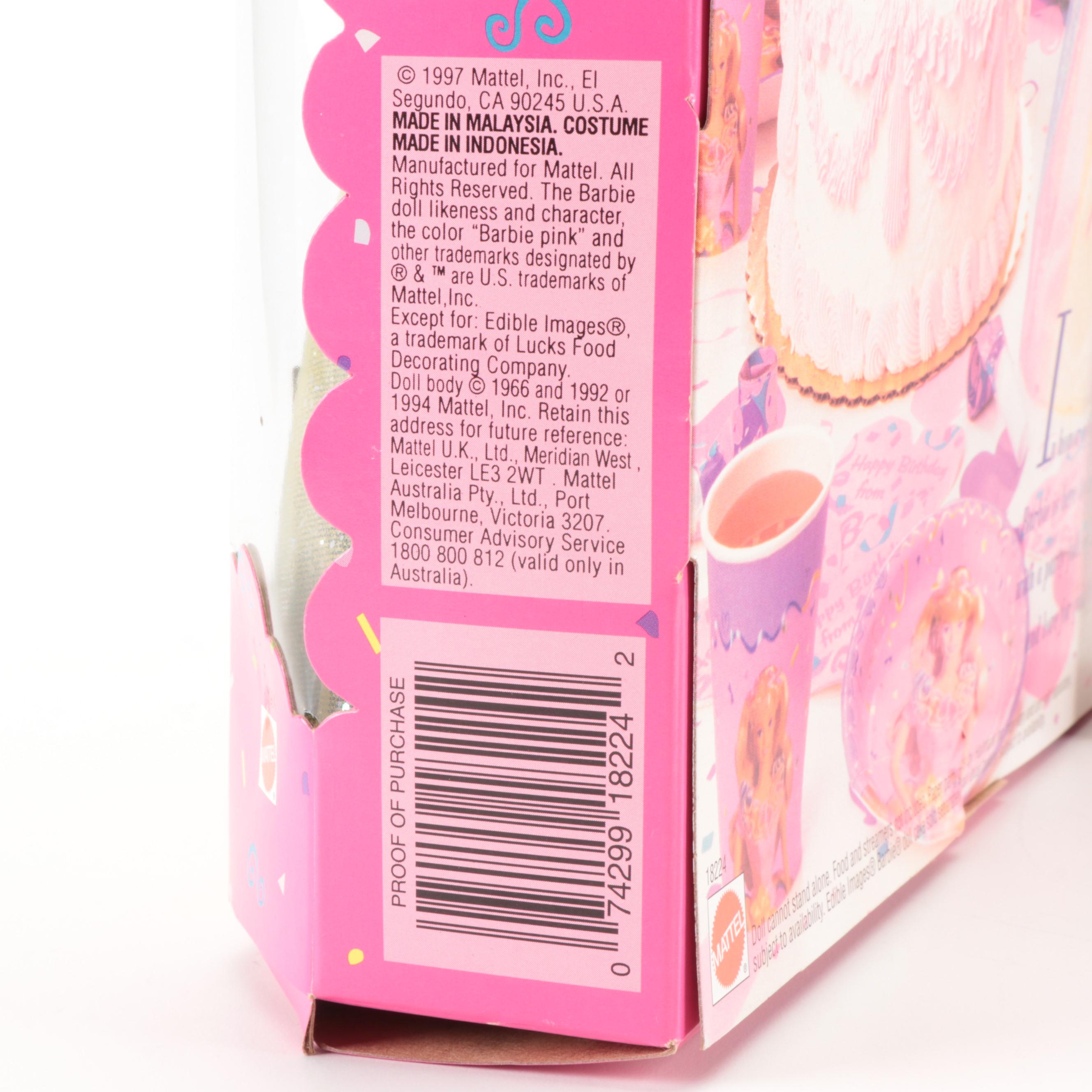 Mattel "Birthday Barbie" and Other Dolls