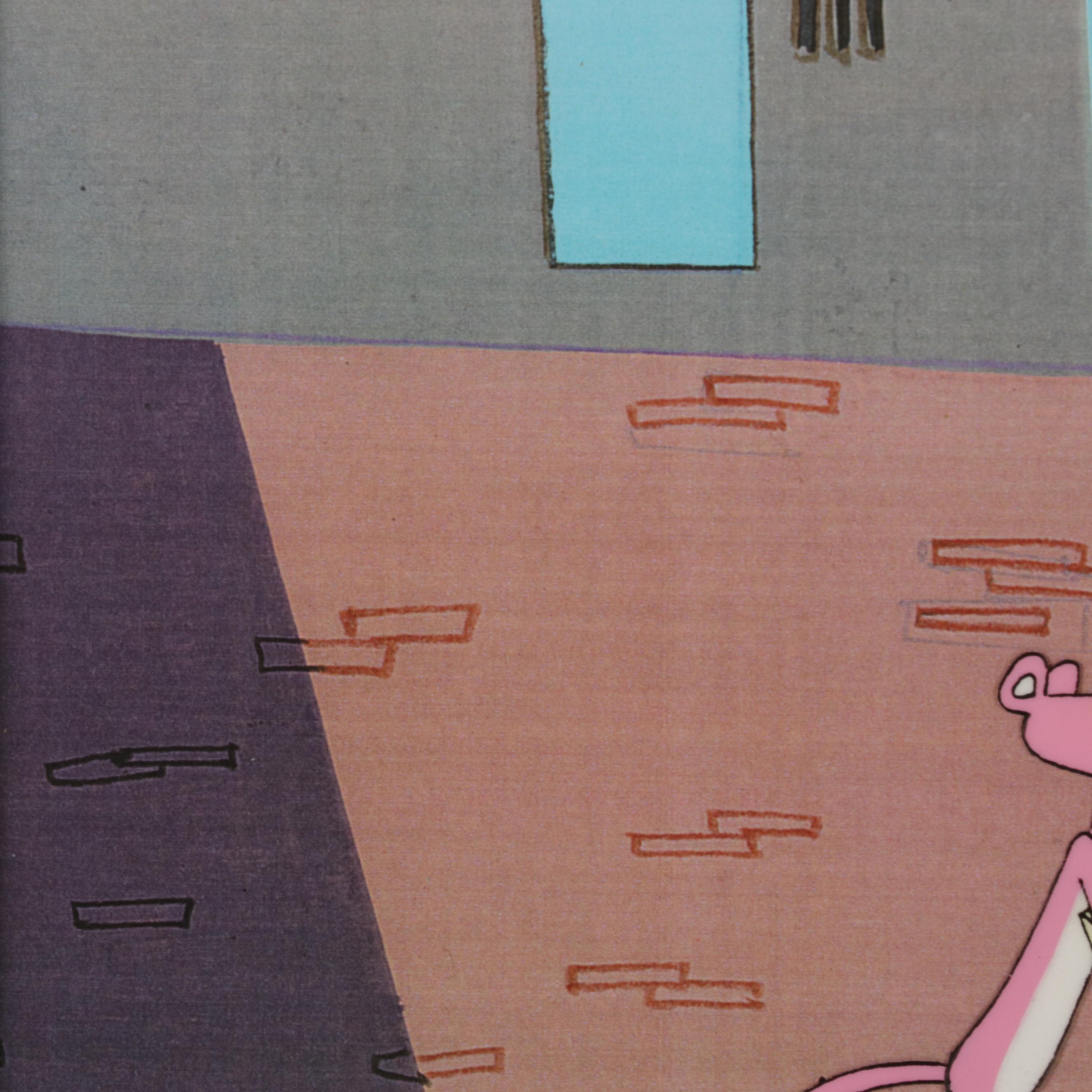 MGM "The Pink Panther" Hand-Painted Animation Production Cel and Drawing