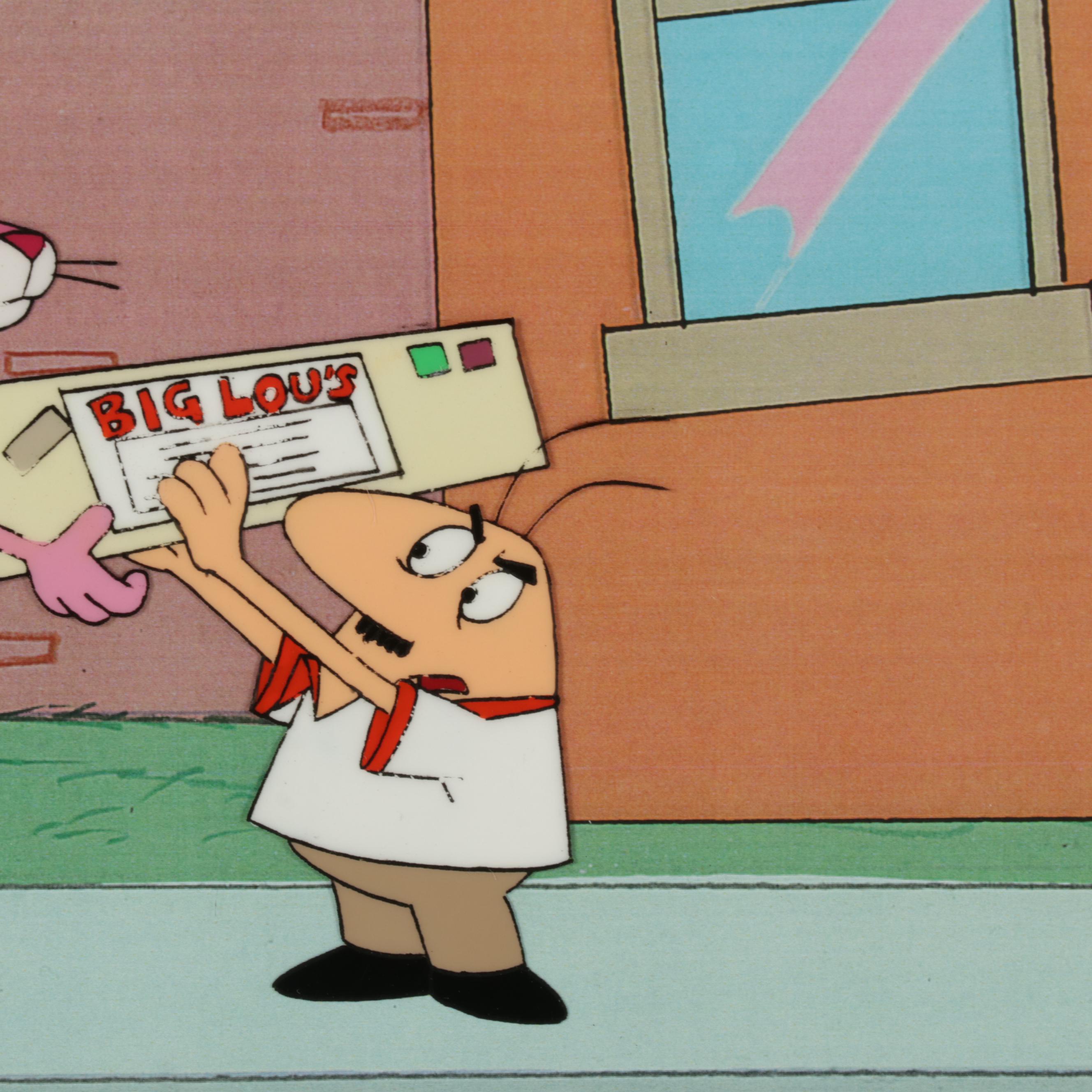 MGM "The Pink Panther" Hand-Painted Animation Production Cel and Drawing