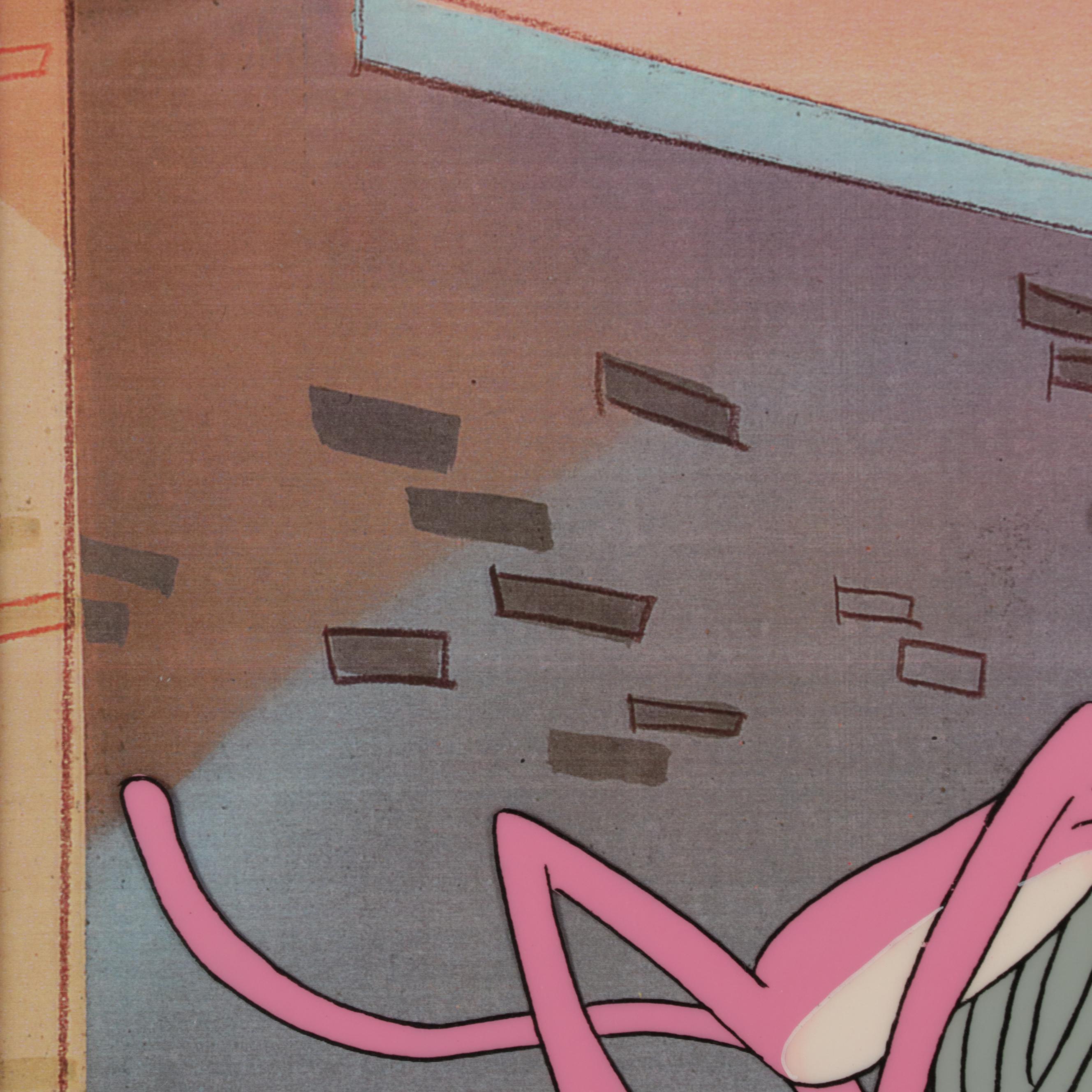 MGM "The Pink Panther" Hand-Painted Animation Production Cel and Drawings