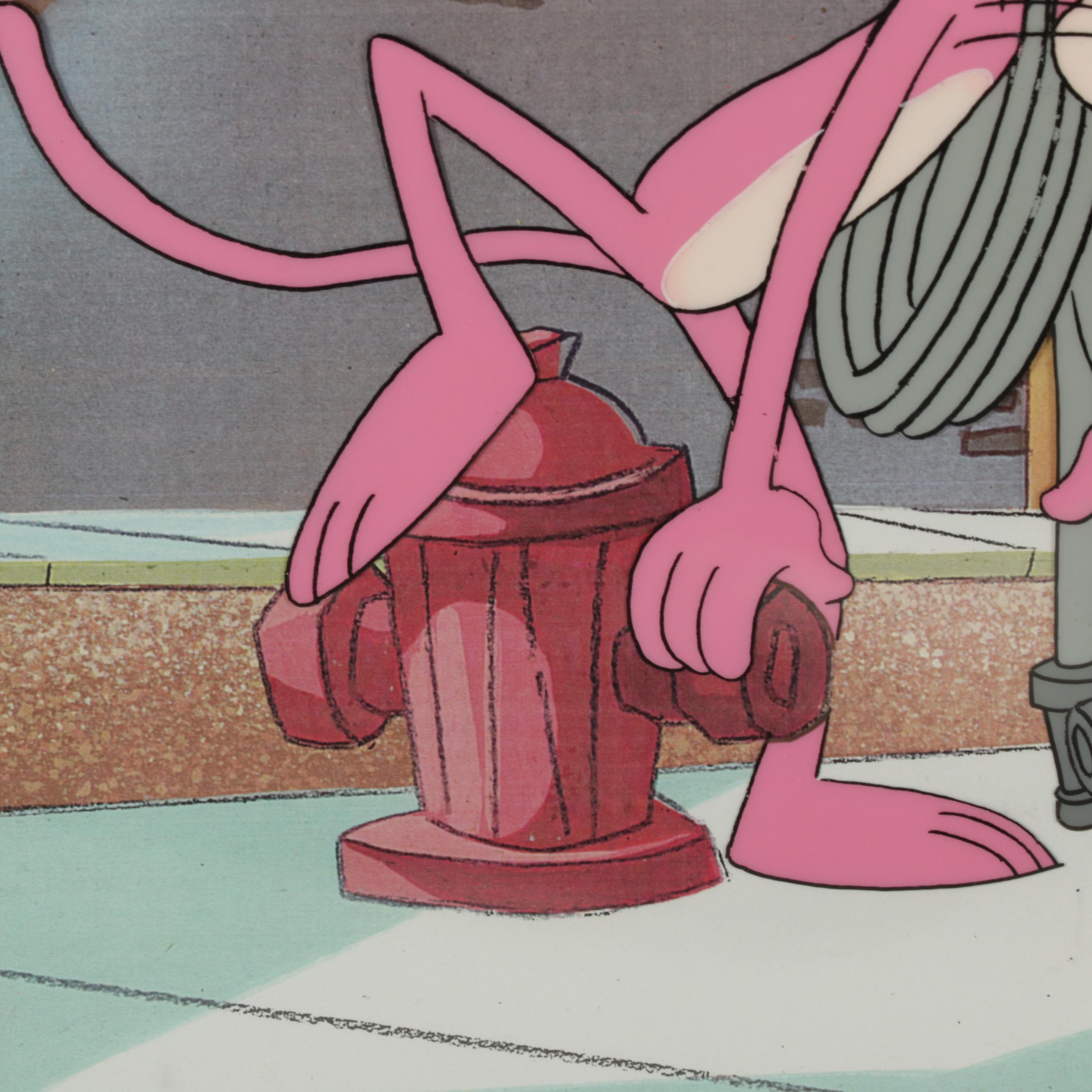 MGM "The Pink Panther" Hand-Painted Animation Production Cel and Drawings