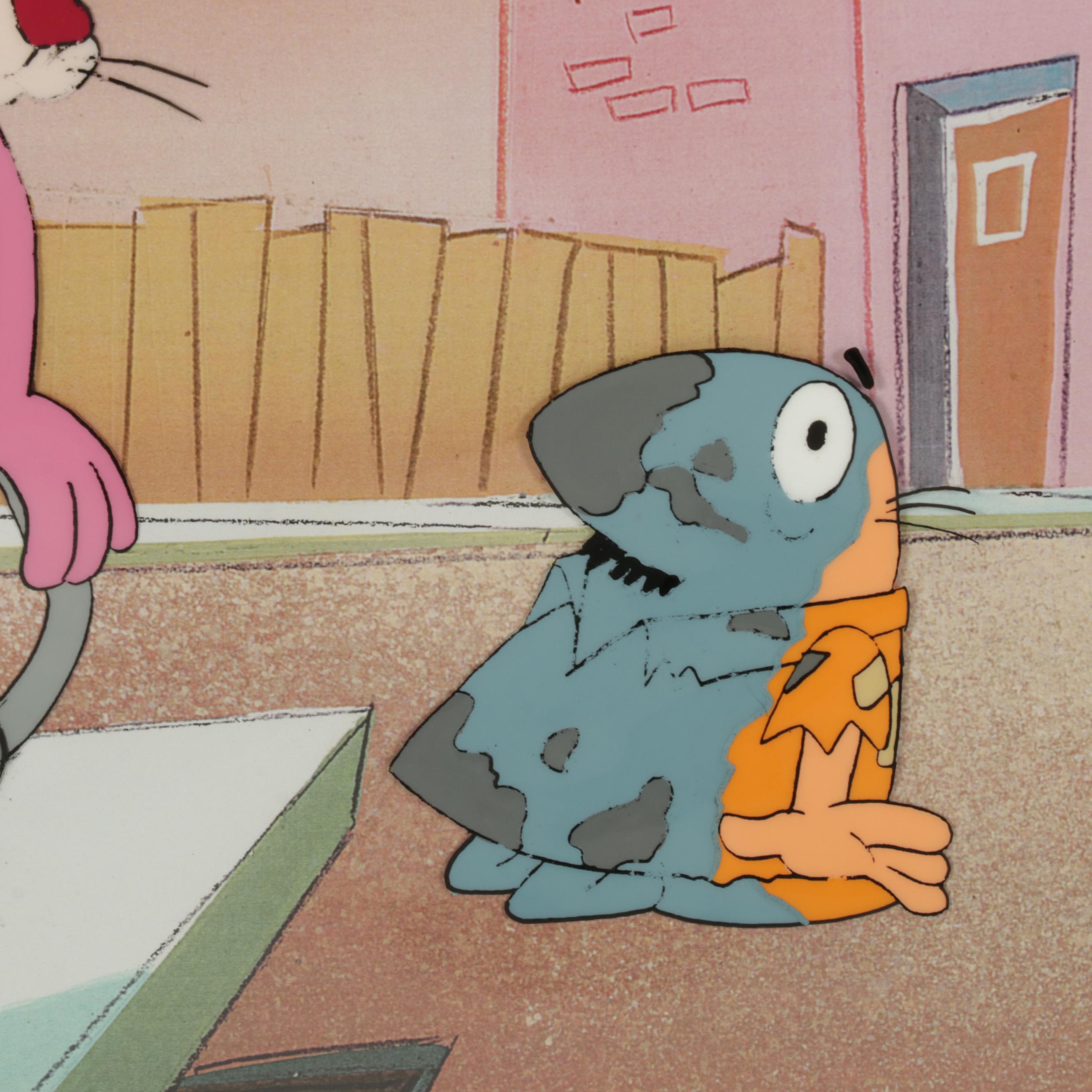 MGM "The Pink Panther" Hand-Painted Animation Production Cel and Drawings