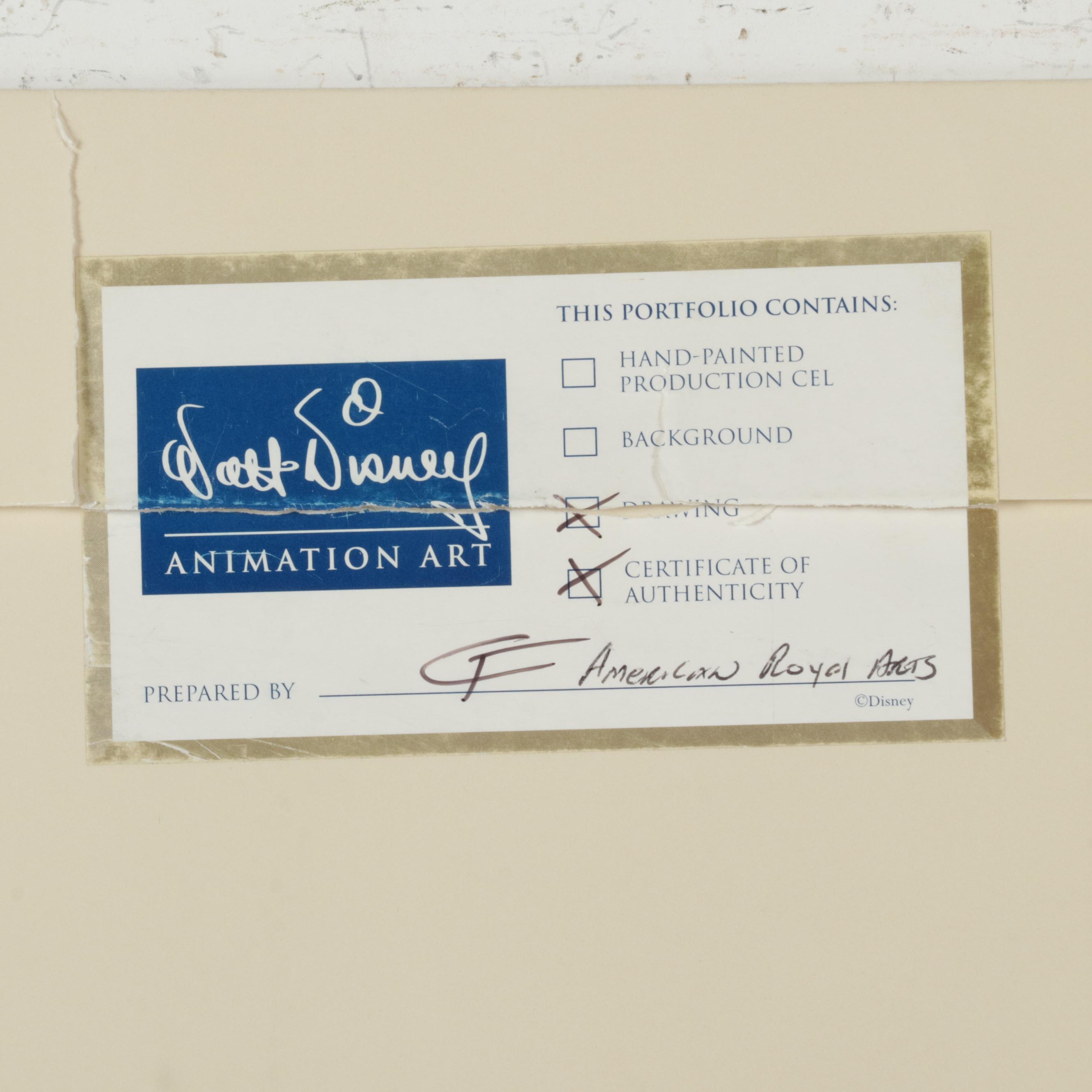 Disney "The Tigger Movie" Animation Production Drawing, Circa 2000