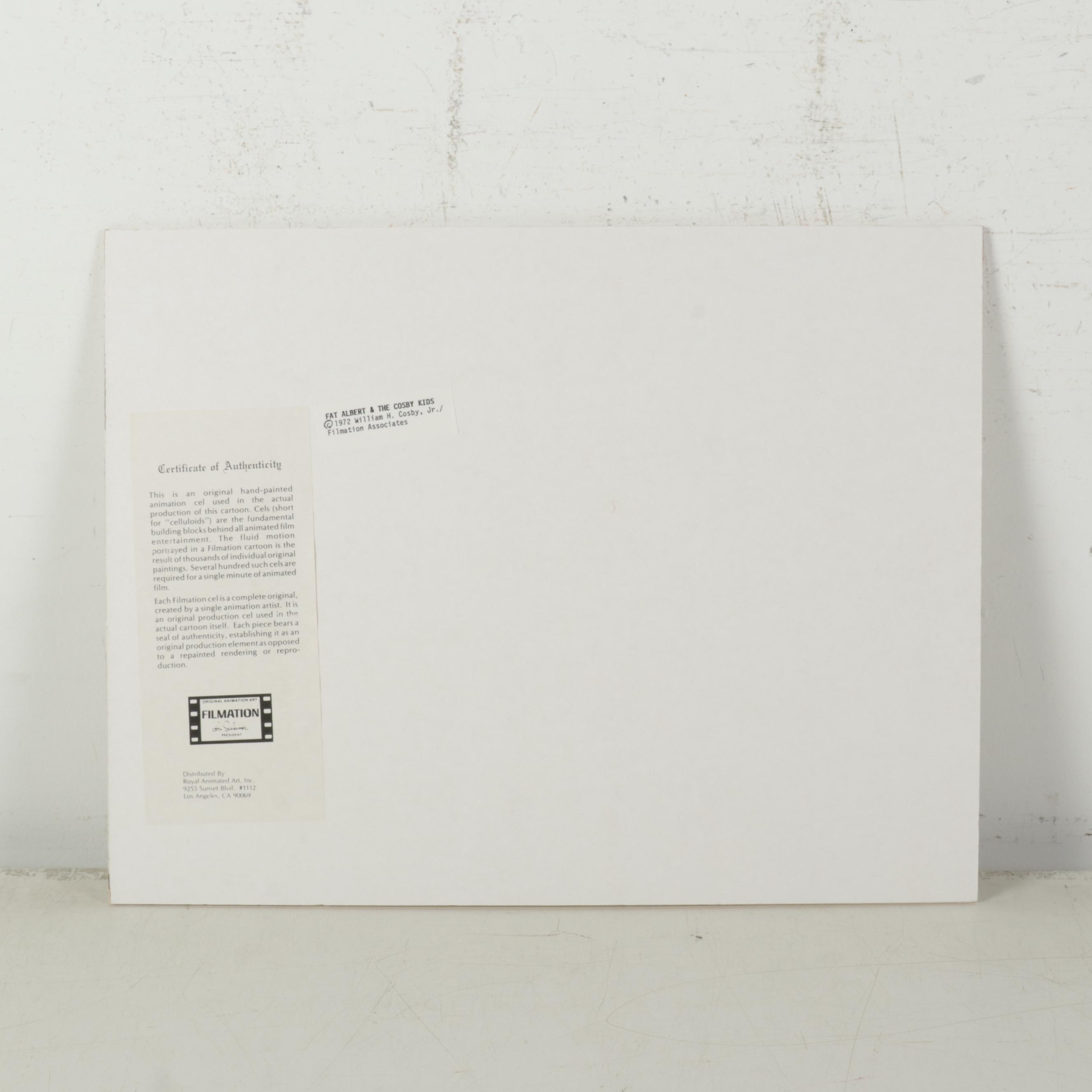 Filmation "Fat Albert" Hand-Painted Animation Production Cel, Circa 1972