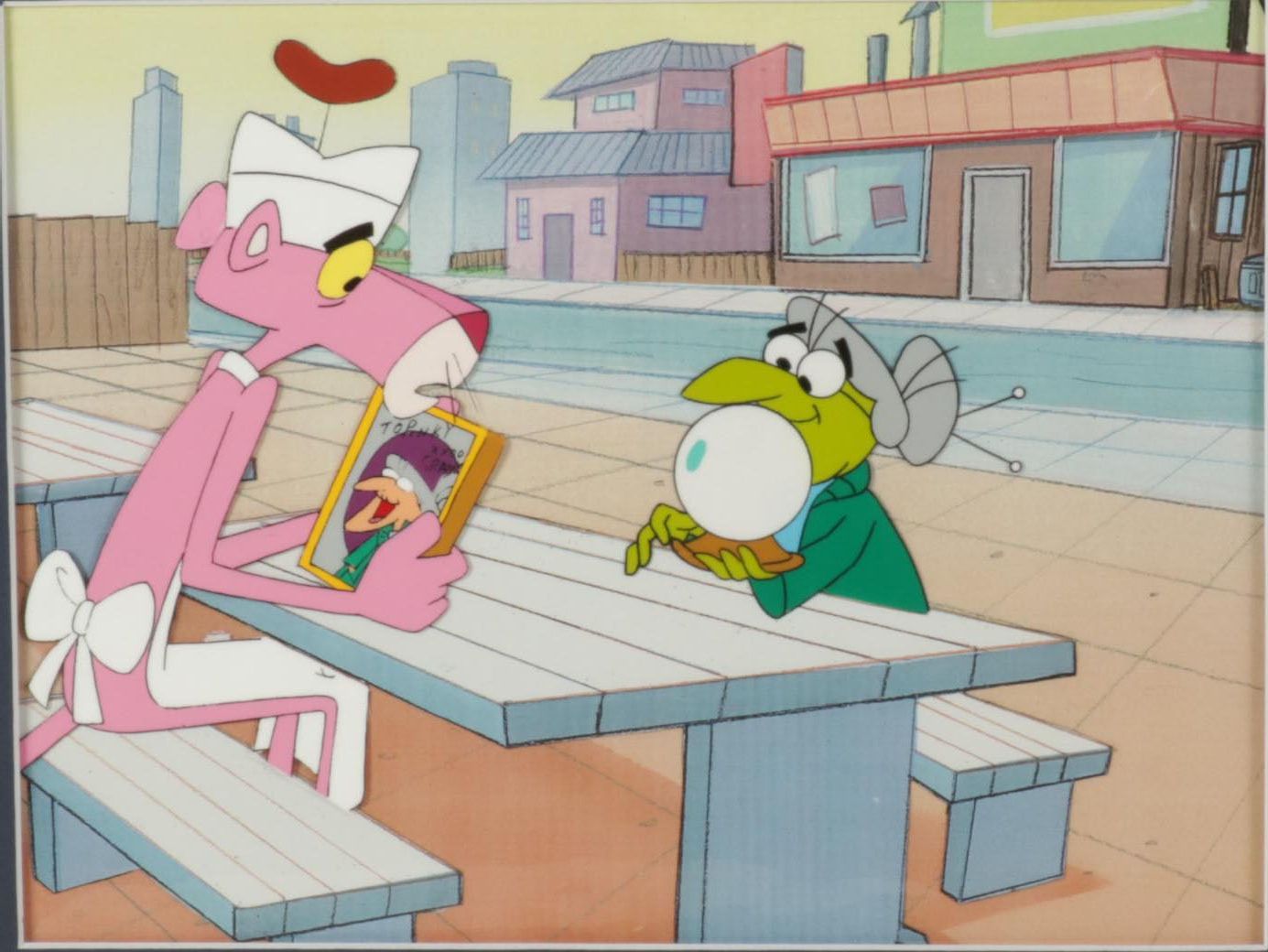 MGM "The Pink Panther" Hand-Painted Animation Production Cel and Drawing