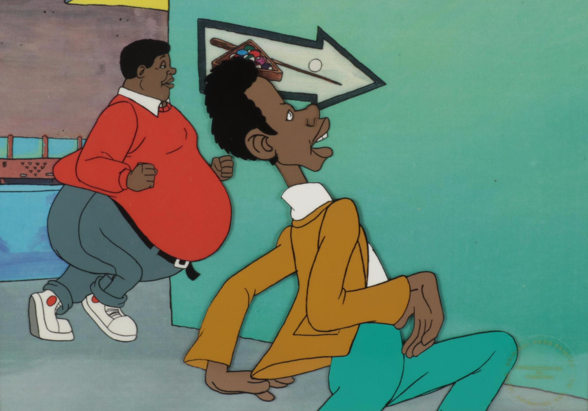 Filmation "Fat Albert" Hand-Painted Animation Production Cel, Circa 1972