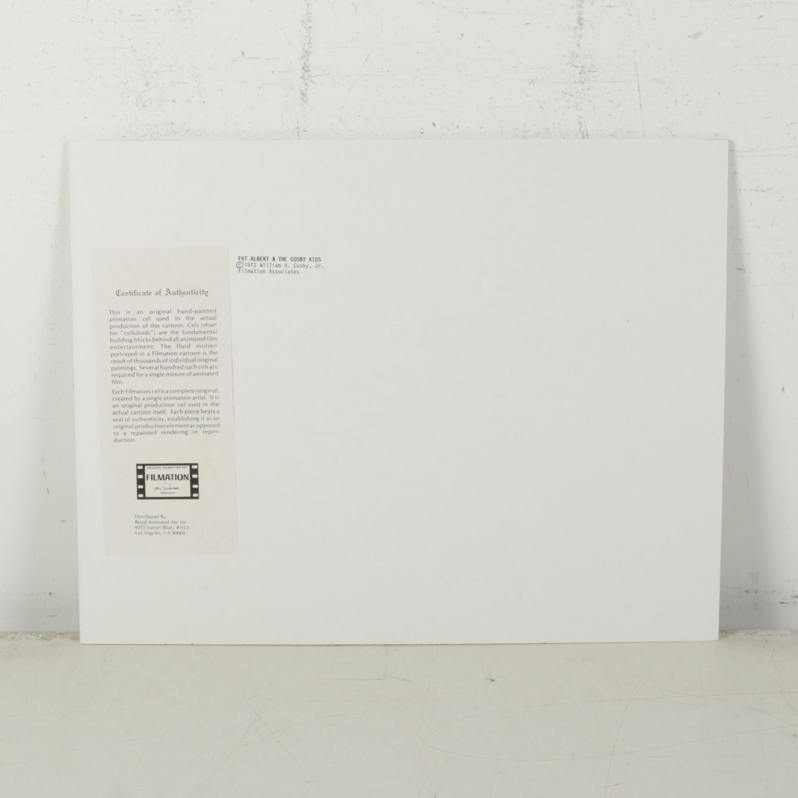 Filmation "Fat Albert" Hand-Painted Animation Production Cel, Circa 1972