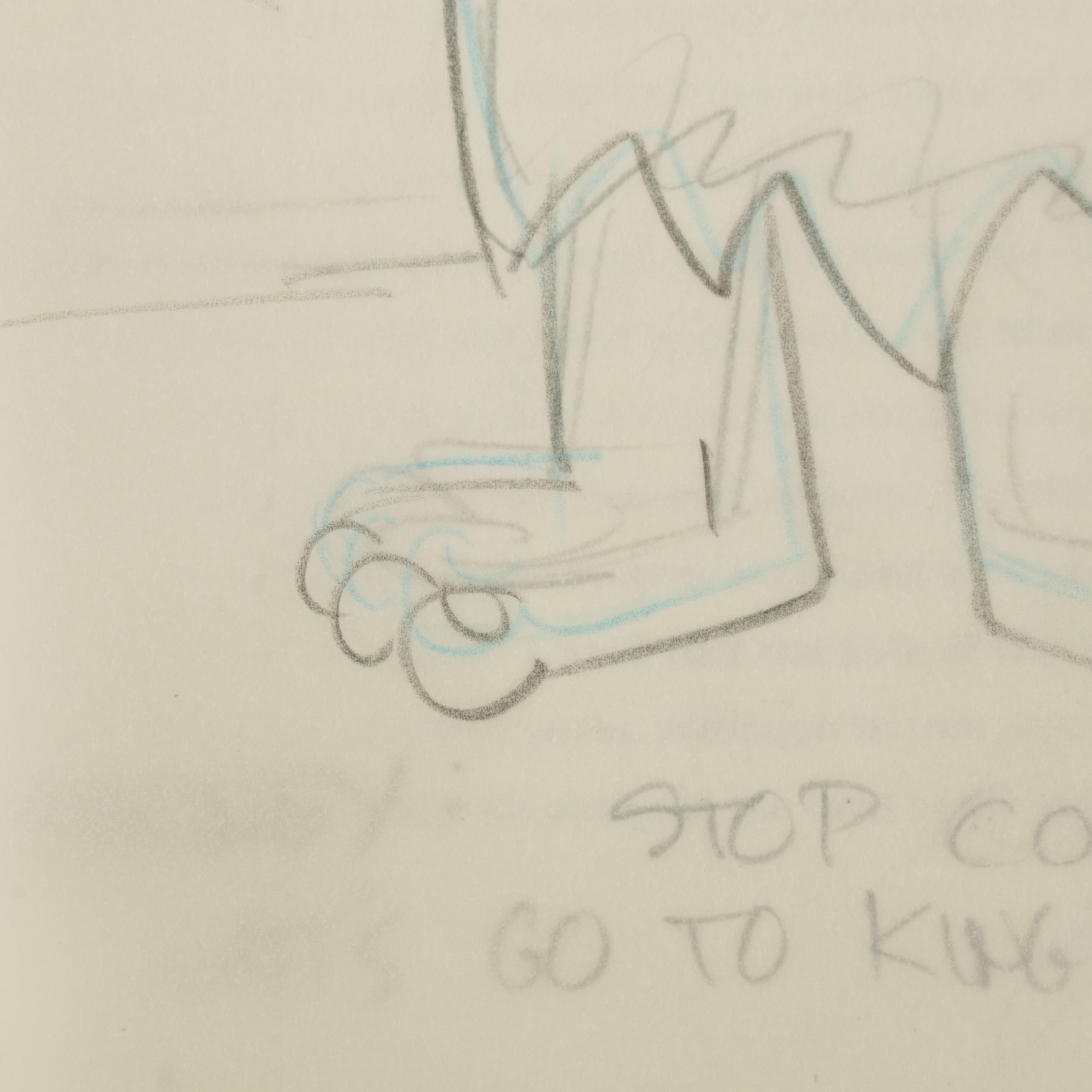 Hanna-Barbera "The Flintstones" Animation Production Drawings, Circa 1965