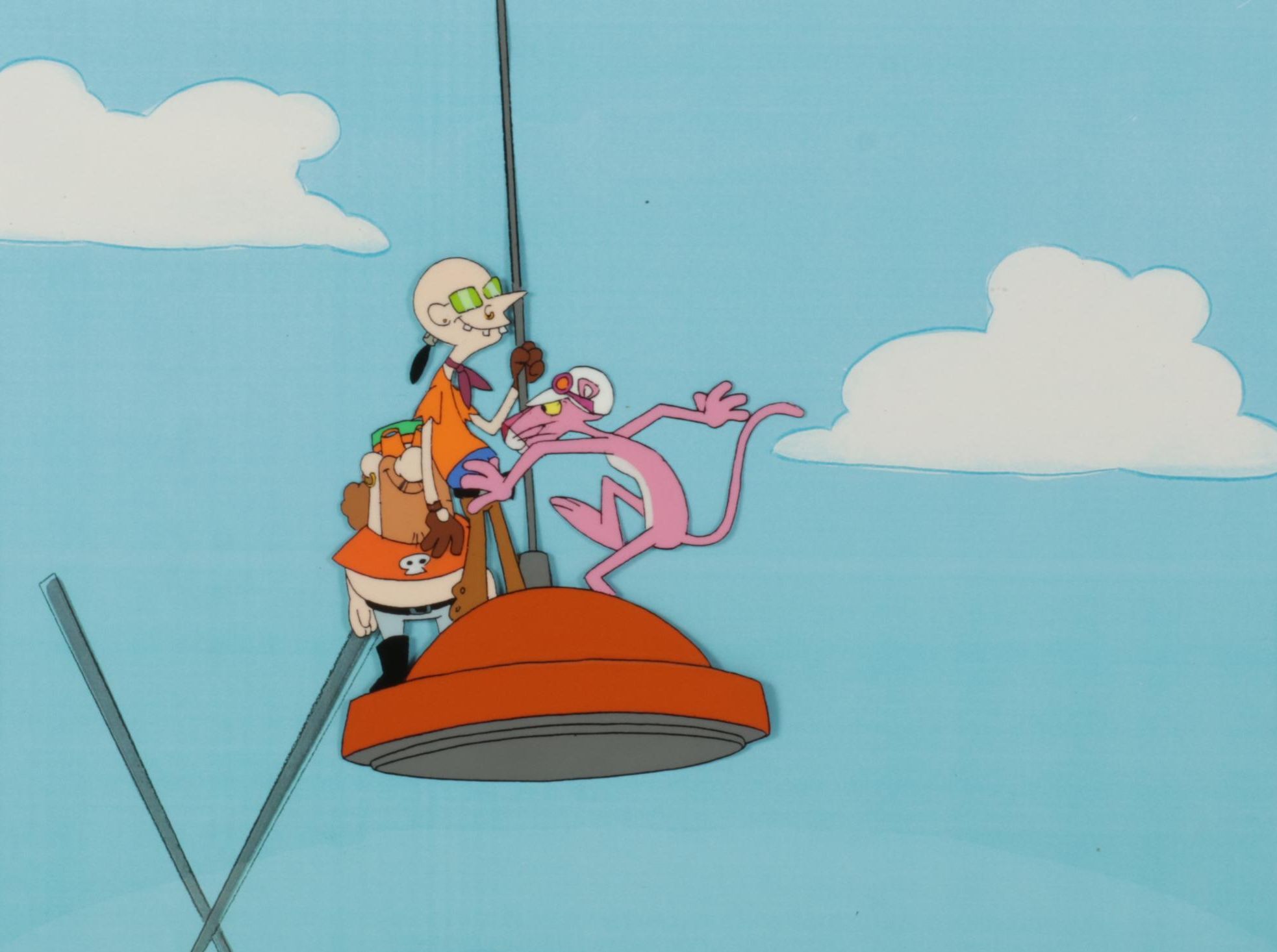 MGM "The Pink Panther" Hand-Painted Animation Production Cel and Drawing