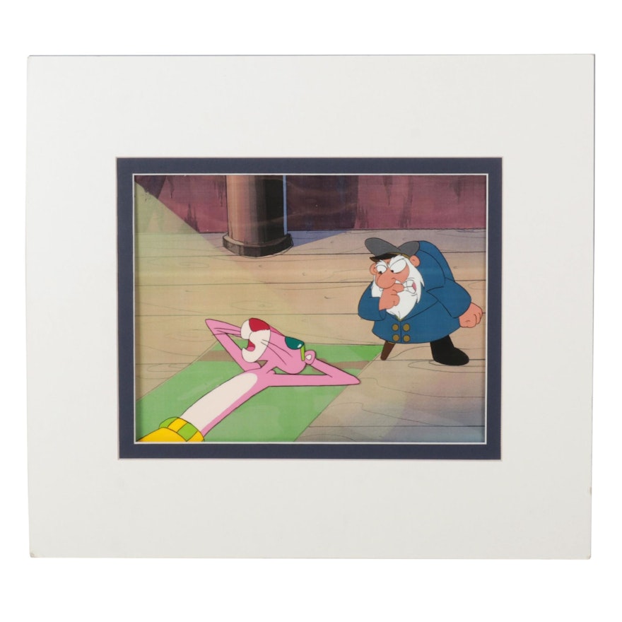MGM "The Pink Panther" Hand-Painted Animation Production Cel and Drawing