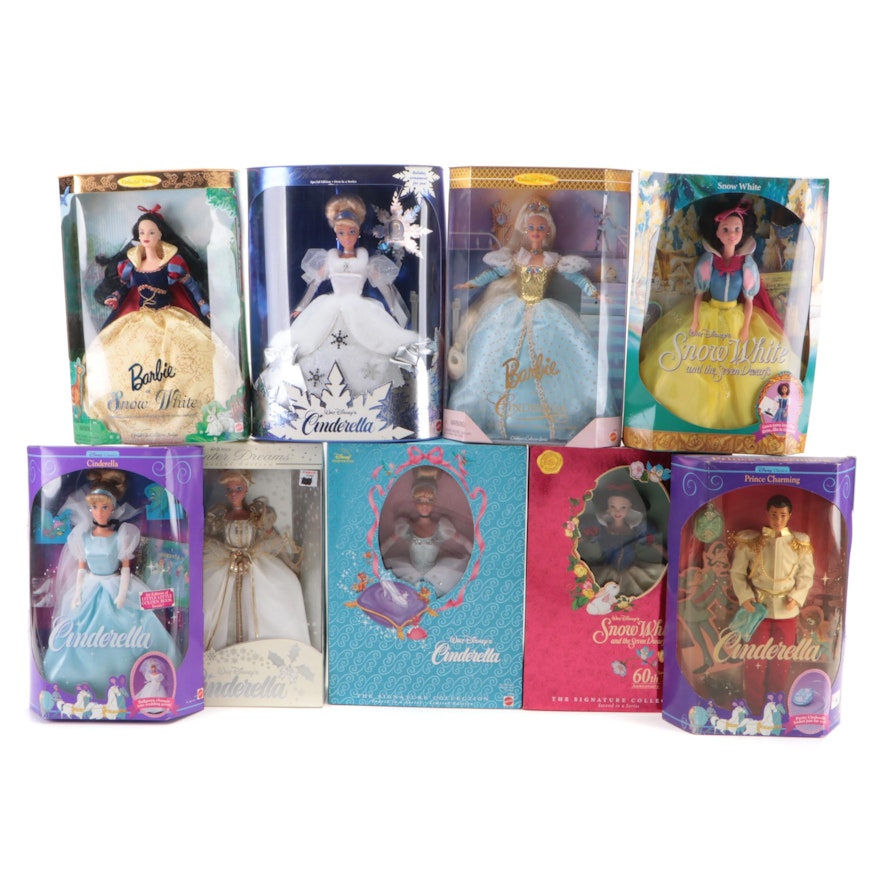 Mattel  Walt Disney "Cinderella" and "Snow White" Dolls, 1991–1998