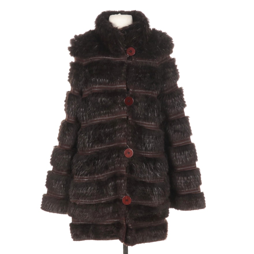 Shaped Muskrat Fur Coat by Bisang Couture for Maximilian at Bloomingdale's