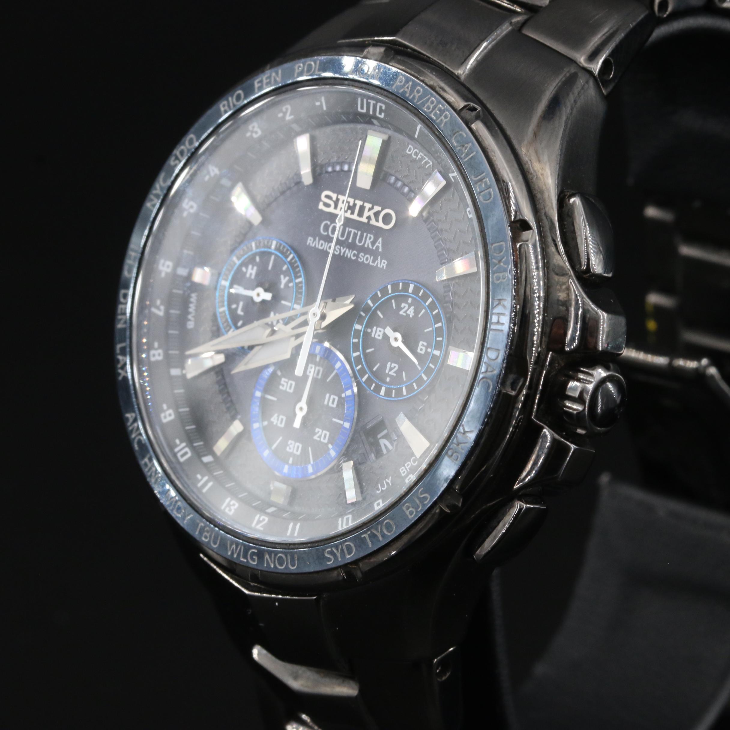 Seiko Coutura Radio Sync Solar Chronometer Watch