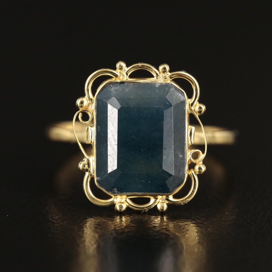 14K Sapphire Ring