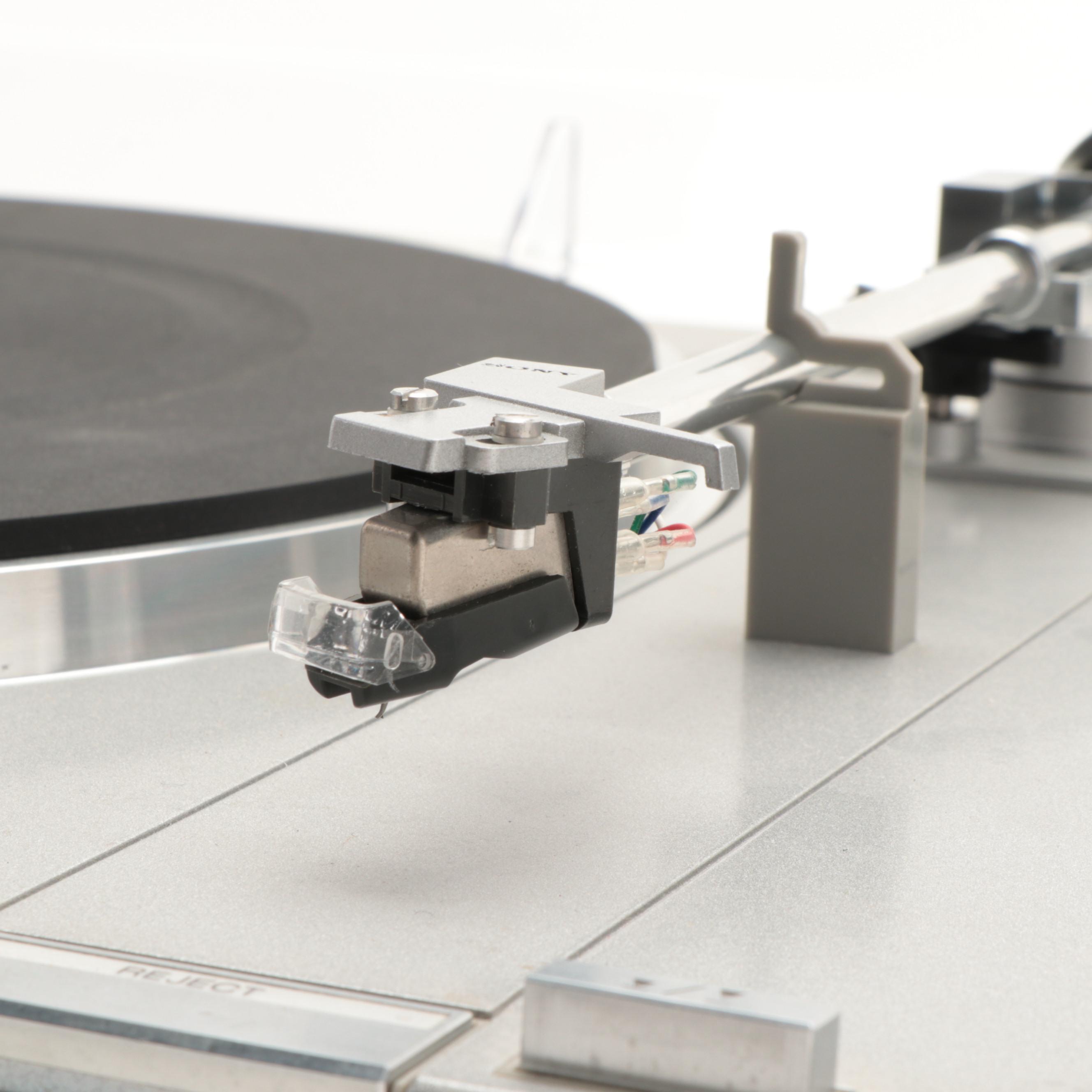 Sony Stereo Turntable System Direct Drive Record Player, Late 20th Century