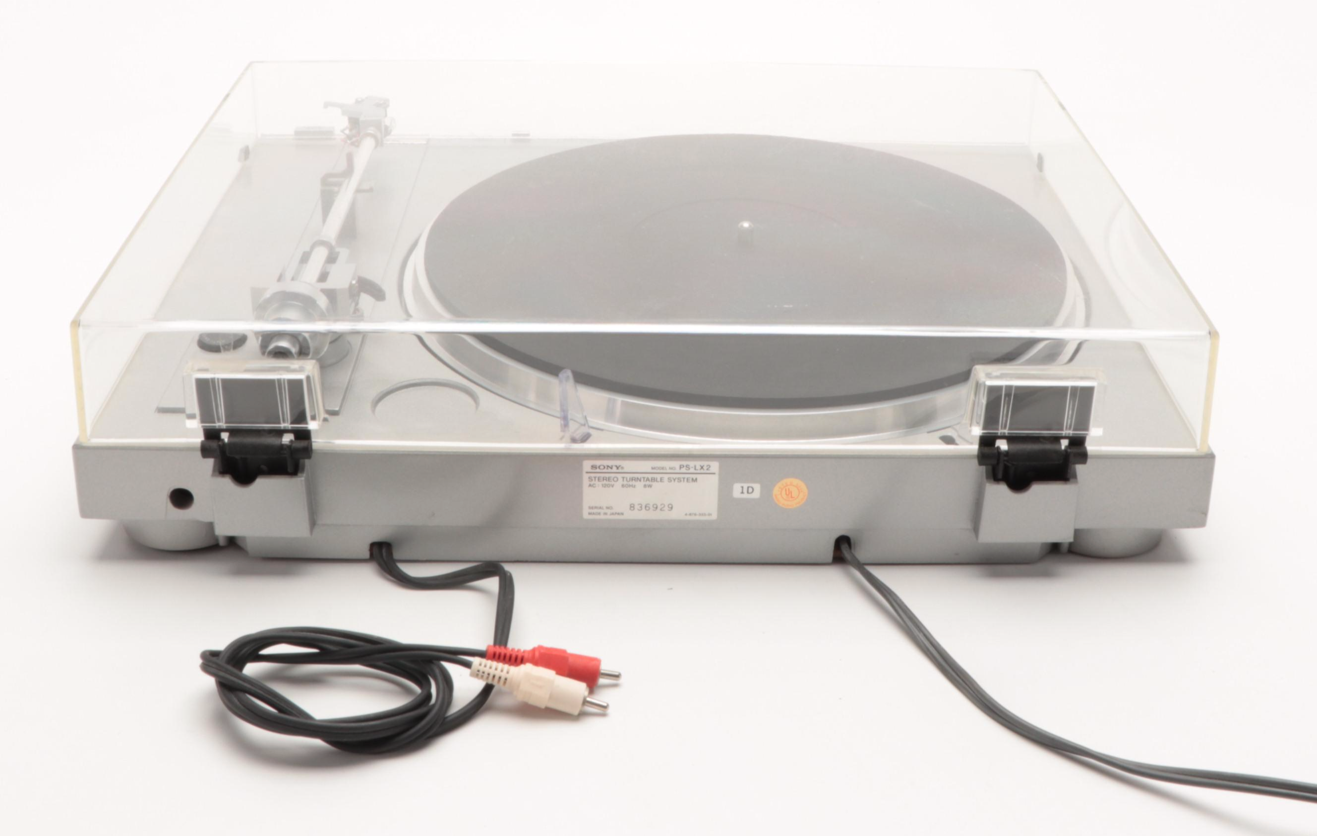 Sony Stereo Turntable System Direct Drive Record Player, Late 20th Century