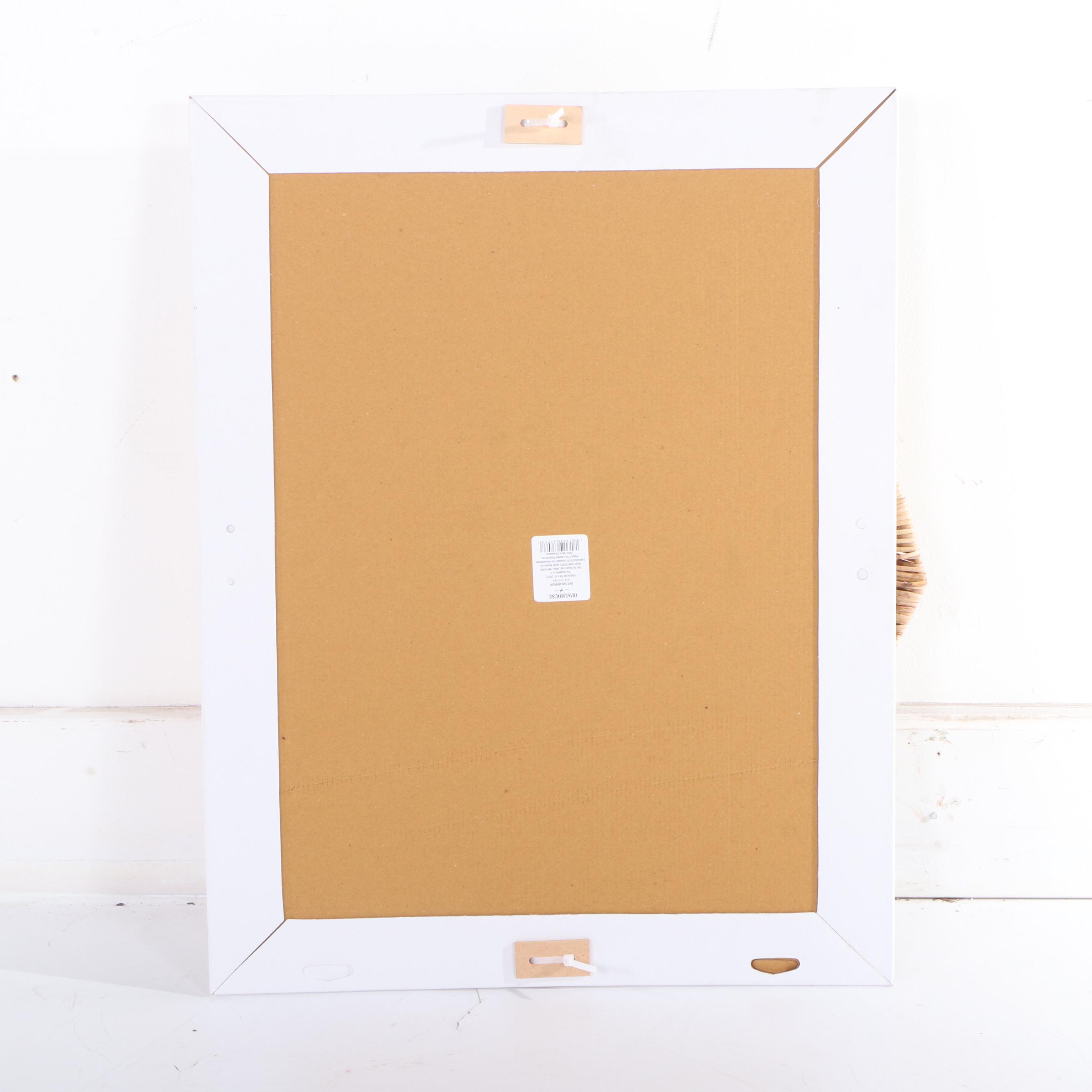 Jungalow for Opal House Rattan-Wrapped Mirror