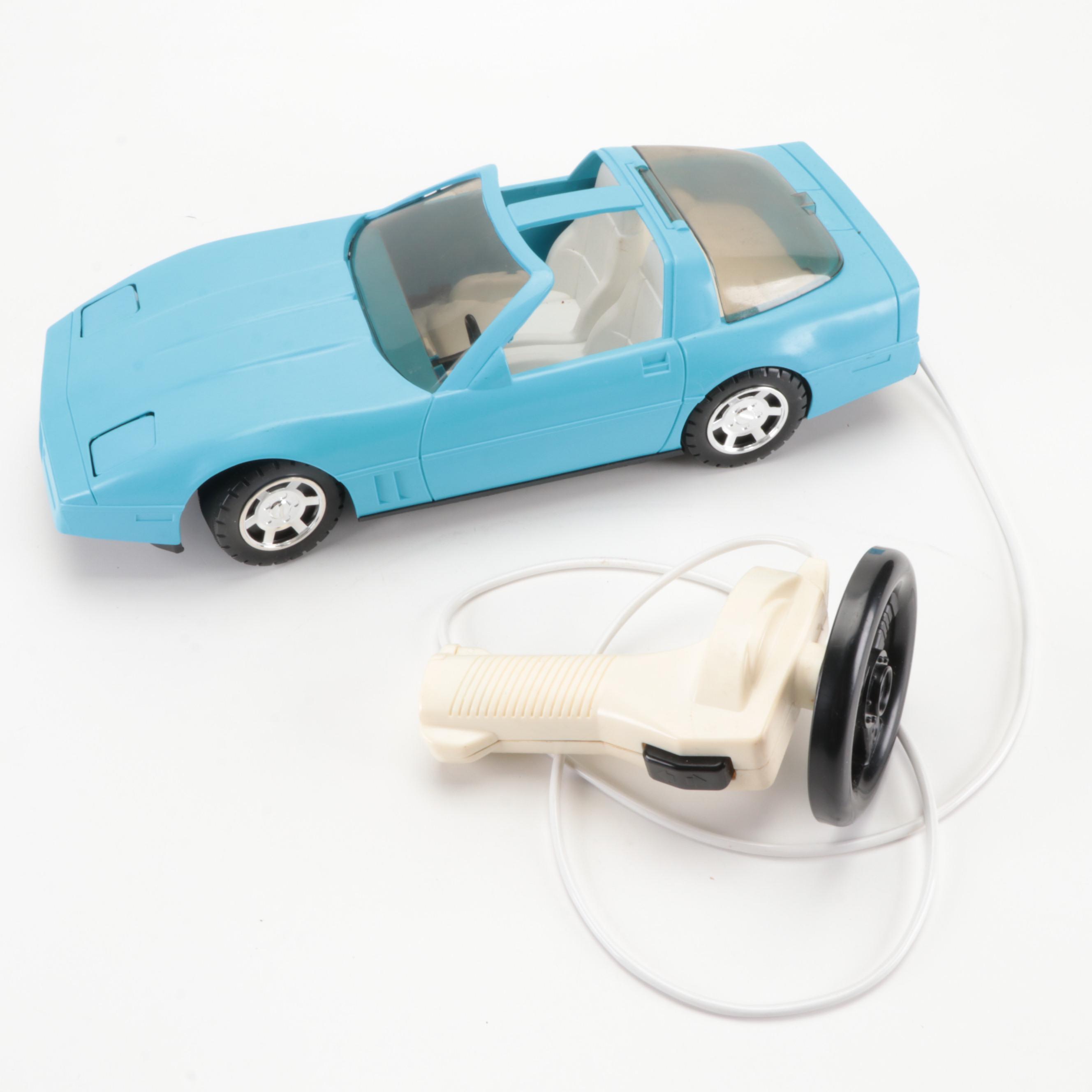 1985 Playmates Barbie Remote Control Super Corvette in Box