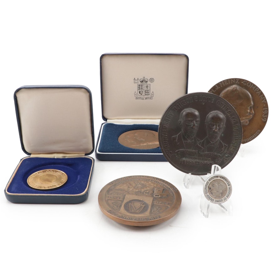 International Commemorative Medals and Irradiated Mercury Dime Token