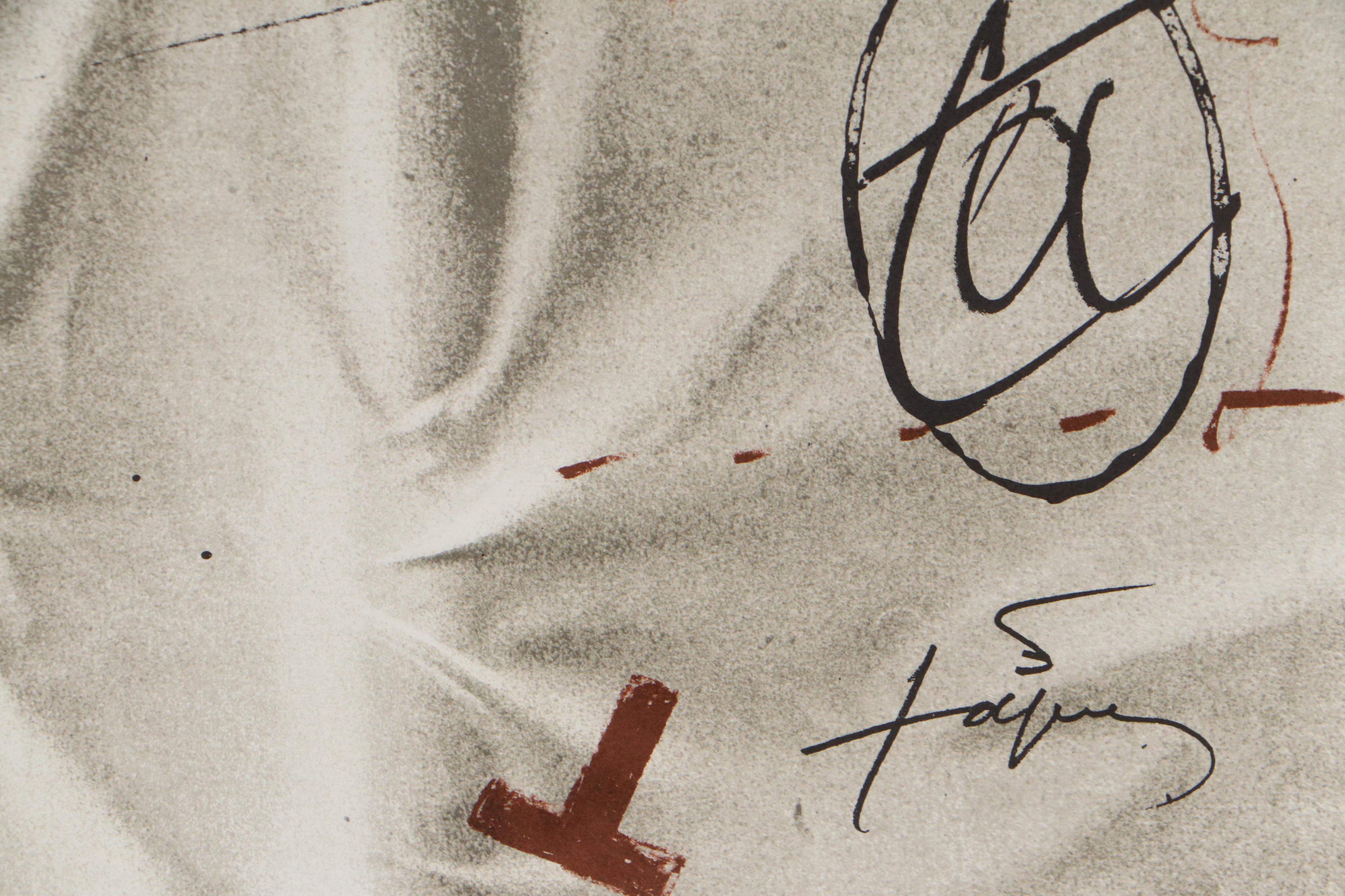 Exhibition Poster After Antoni Tàpies for Galerie Adrien Maeght