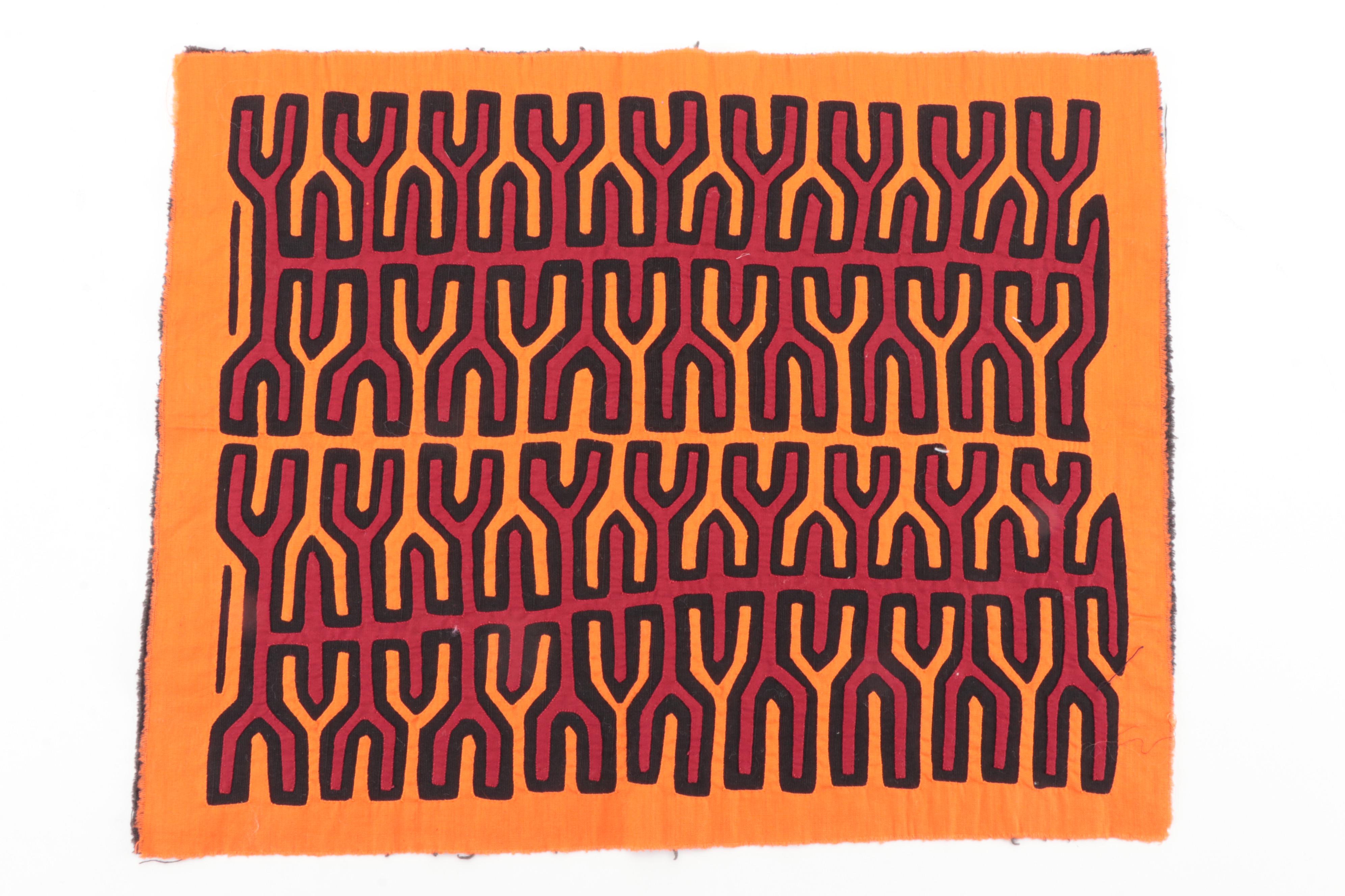 Panamanian Mola Folk Art Textile Panels