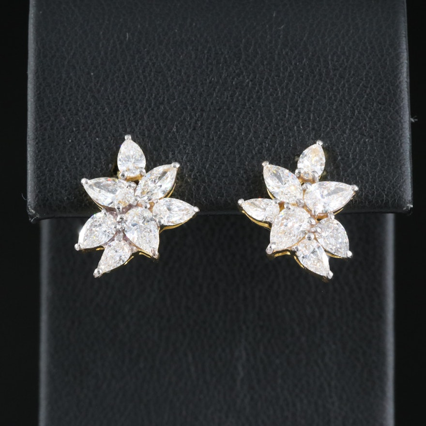 14K 2.00 CTW Lab Grown Diamond Drop Earrings