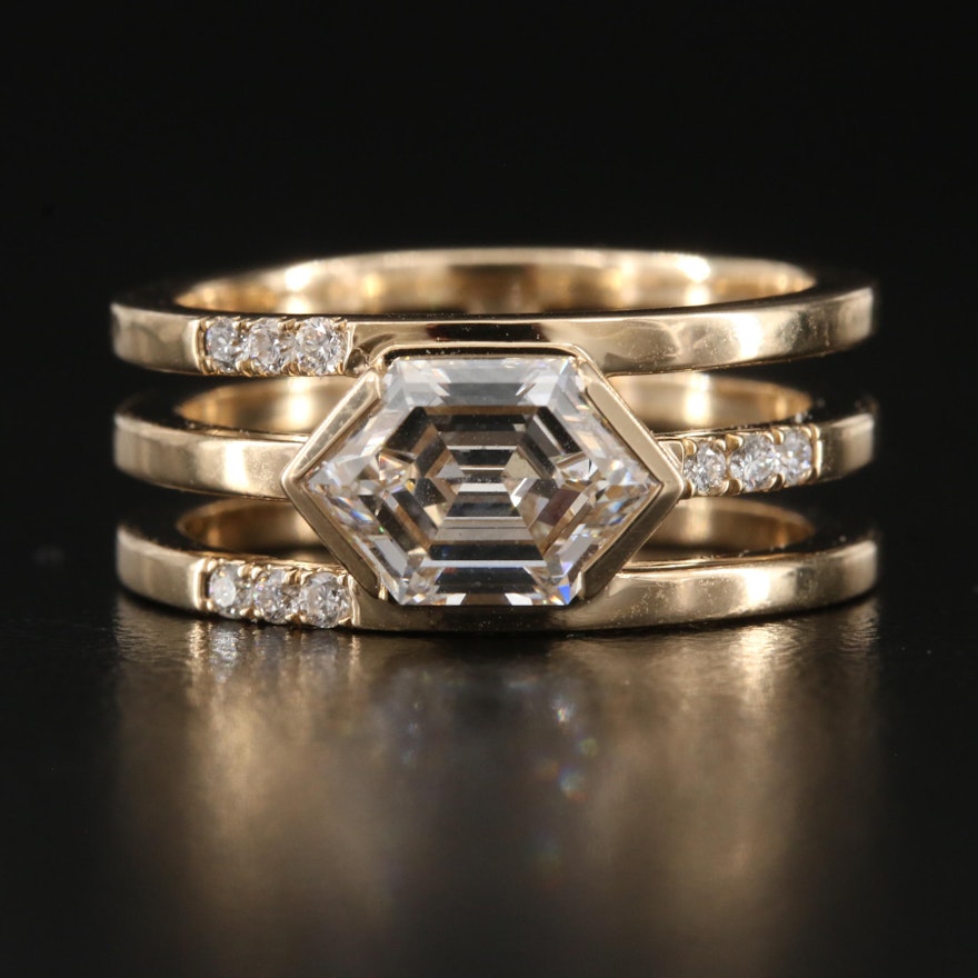 14K 1.93 CTW Lab Grown Diamond Ring