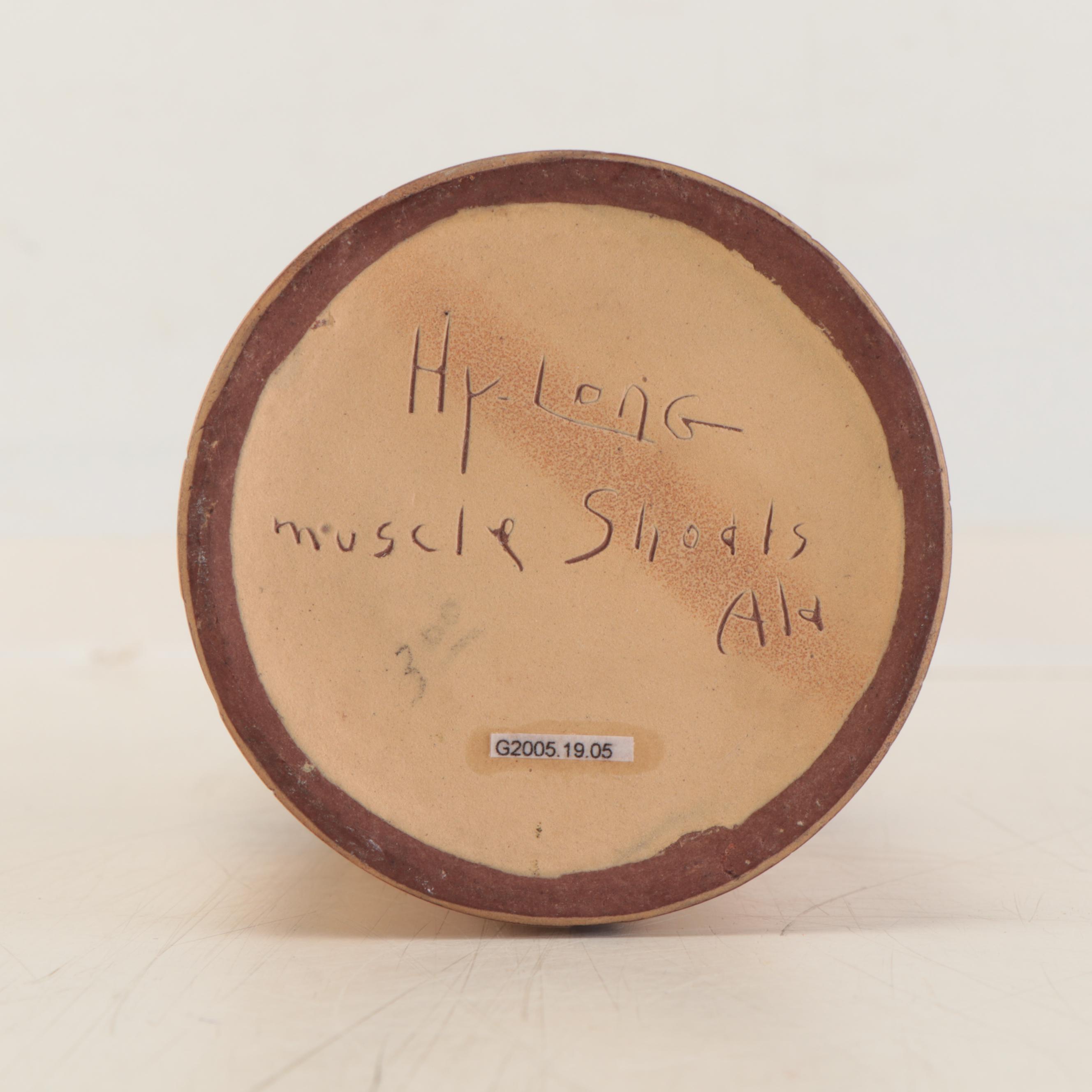 Frank Long Cylinder Vase With Lillies, 1925-1927