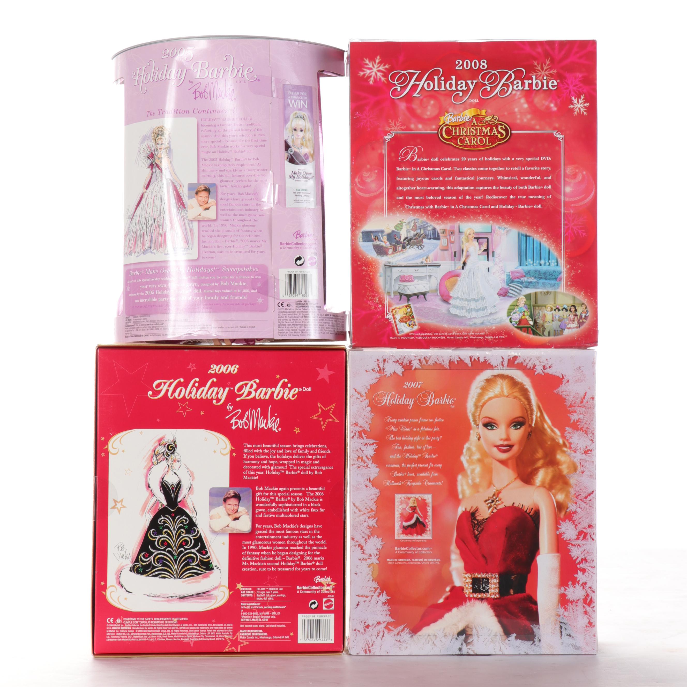 Mattel "Holiday Barbie by Bob Mackie" and More Barbie Dolls, 2005–2014