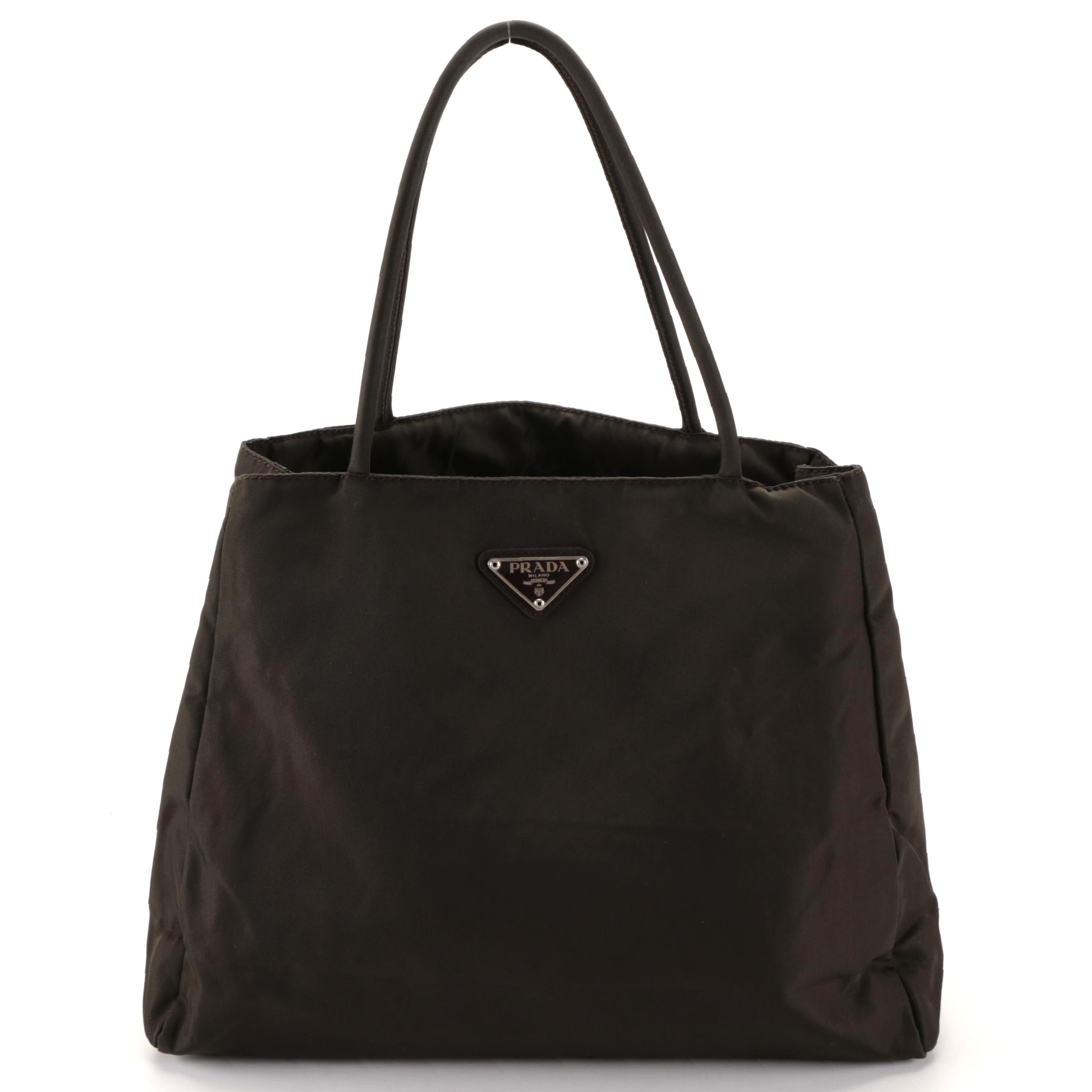 Prada Tessuto Tote Bag in Khaki Green Nylon