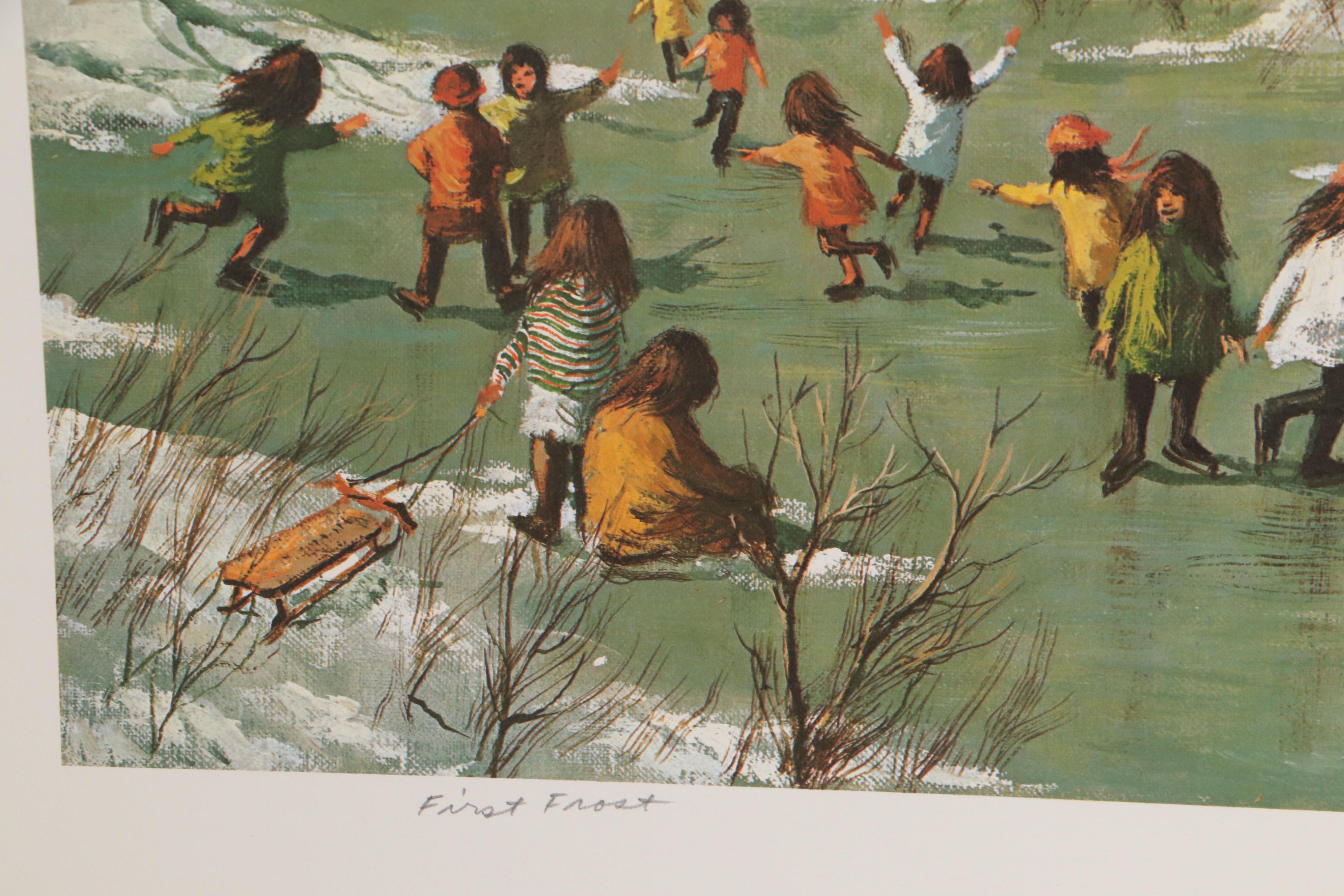 Robert Fabe Offset Lithographs Including "First Frost," 1978