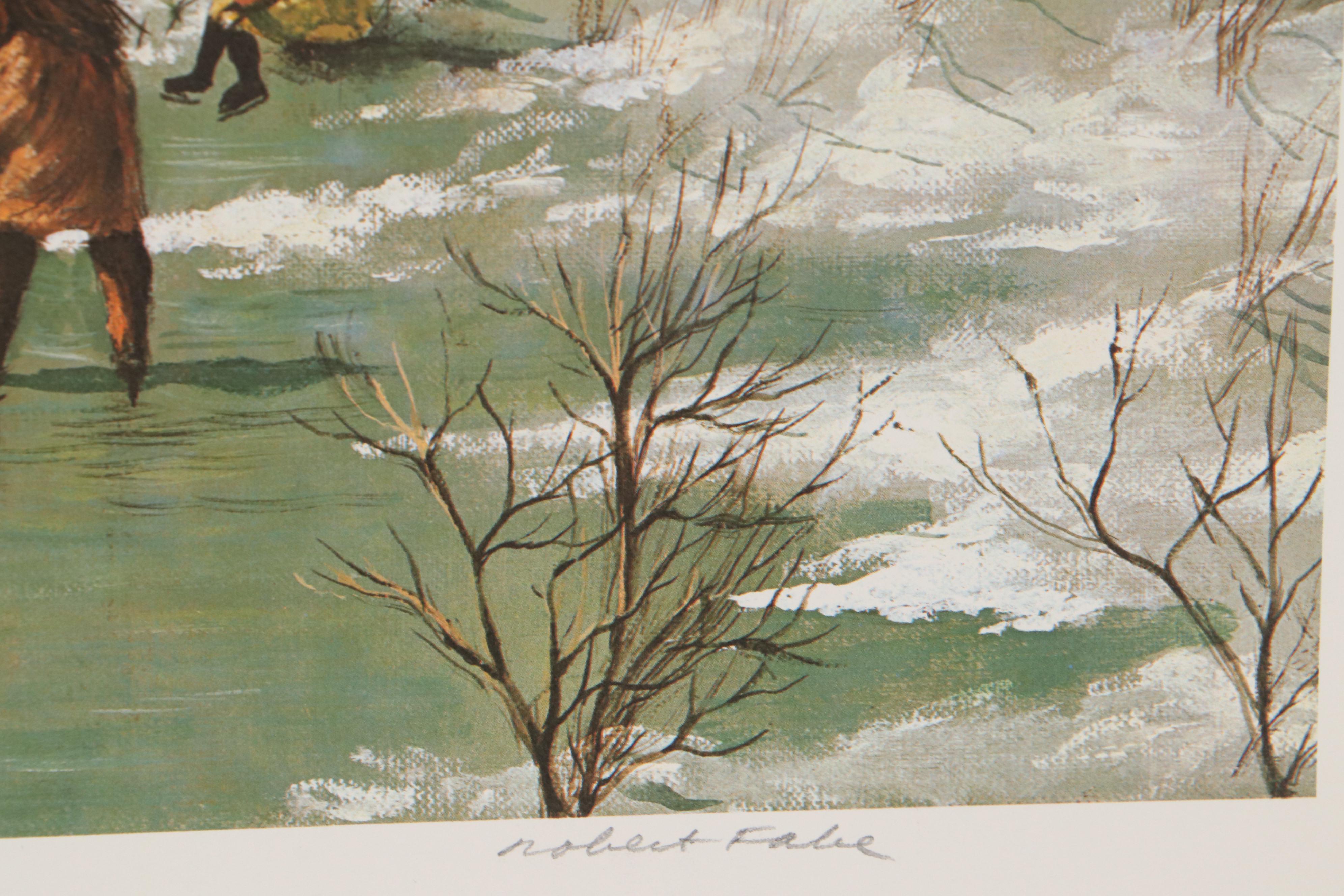 Robert Fabe Offset Lithographs Including "First Frost," 1978