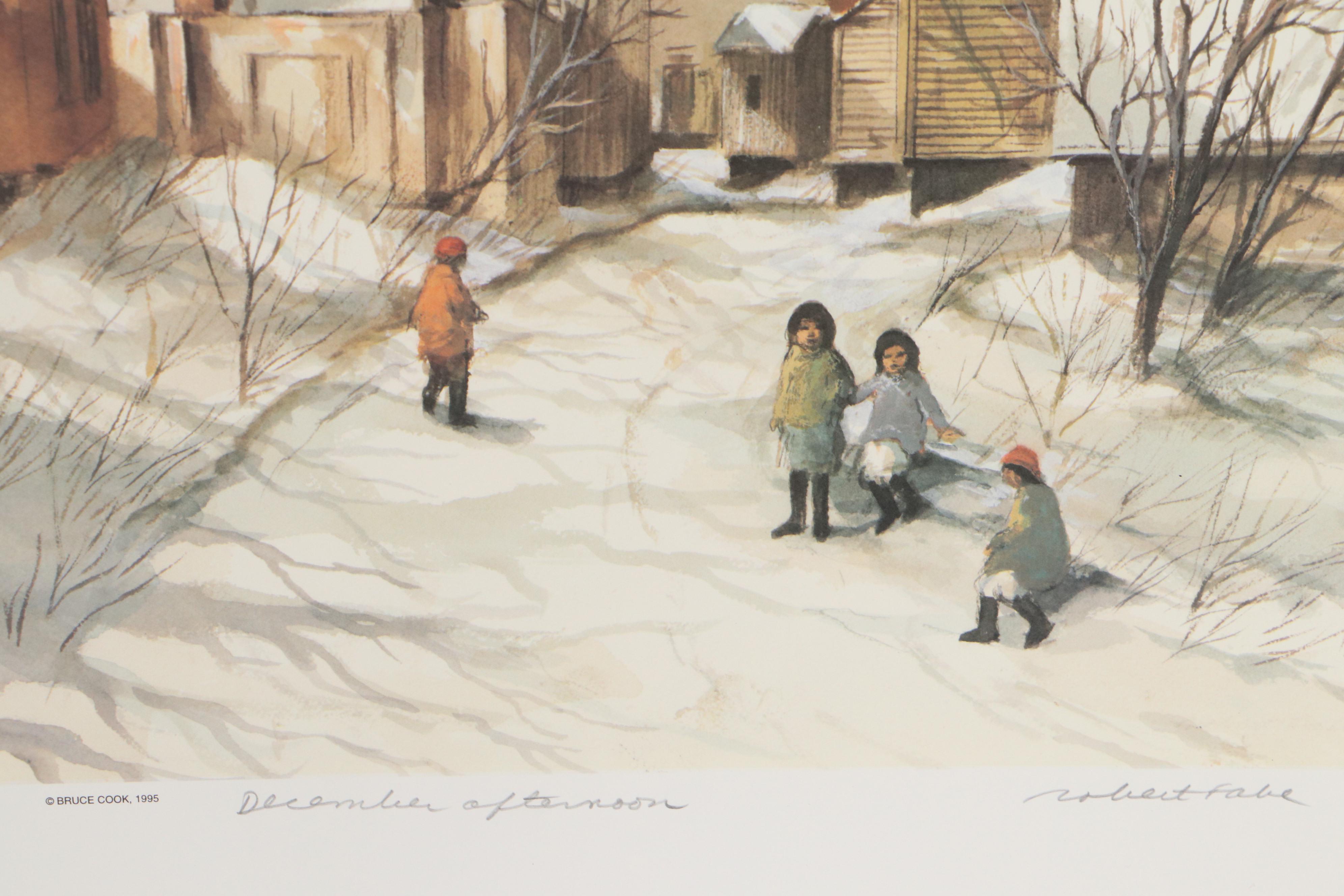 Robert Fabe Offset Lithographs Including "First Frost," 1978