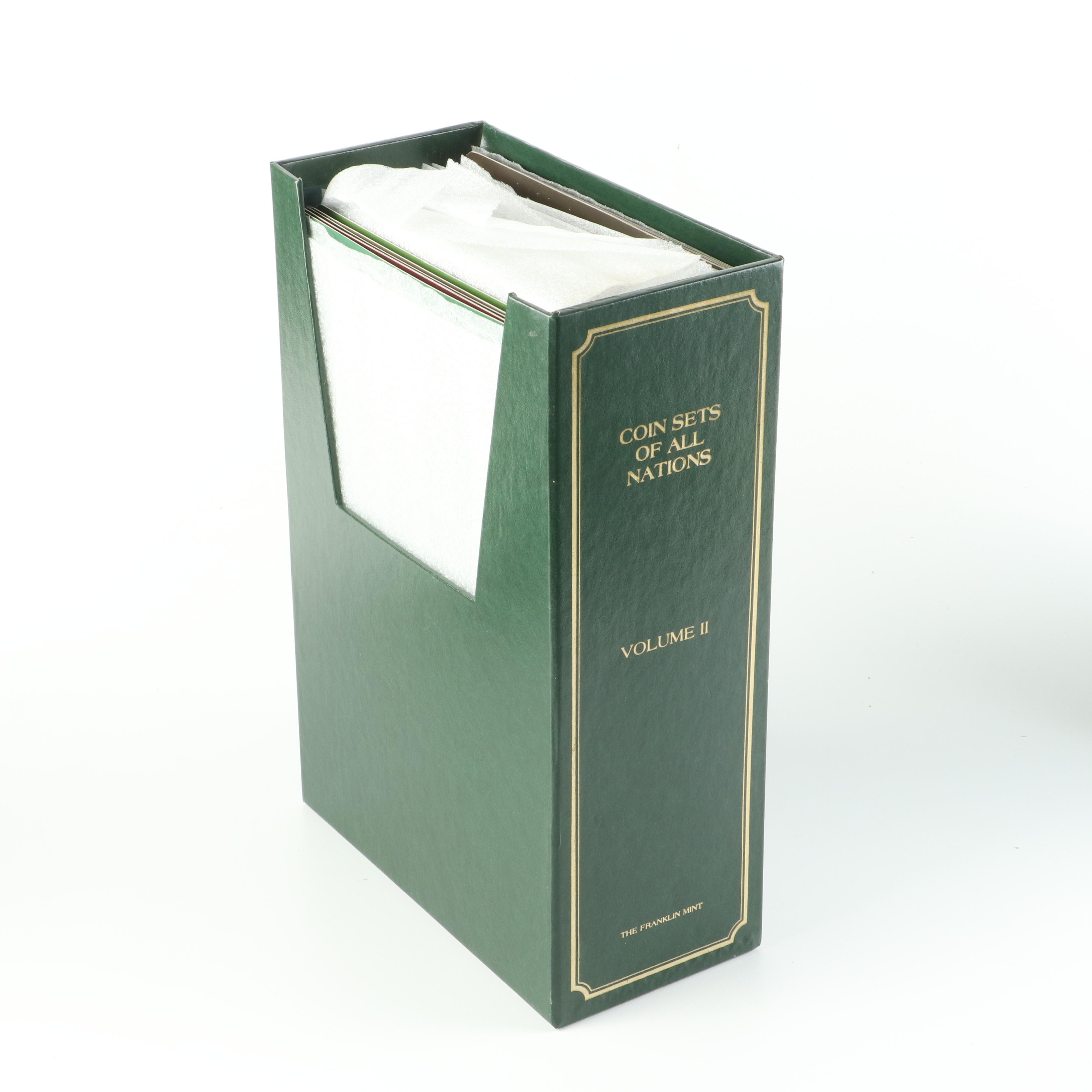 The Franklin Mint "Coin Sets of All Nations" Four-Volume Set