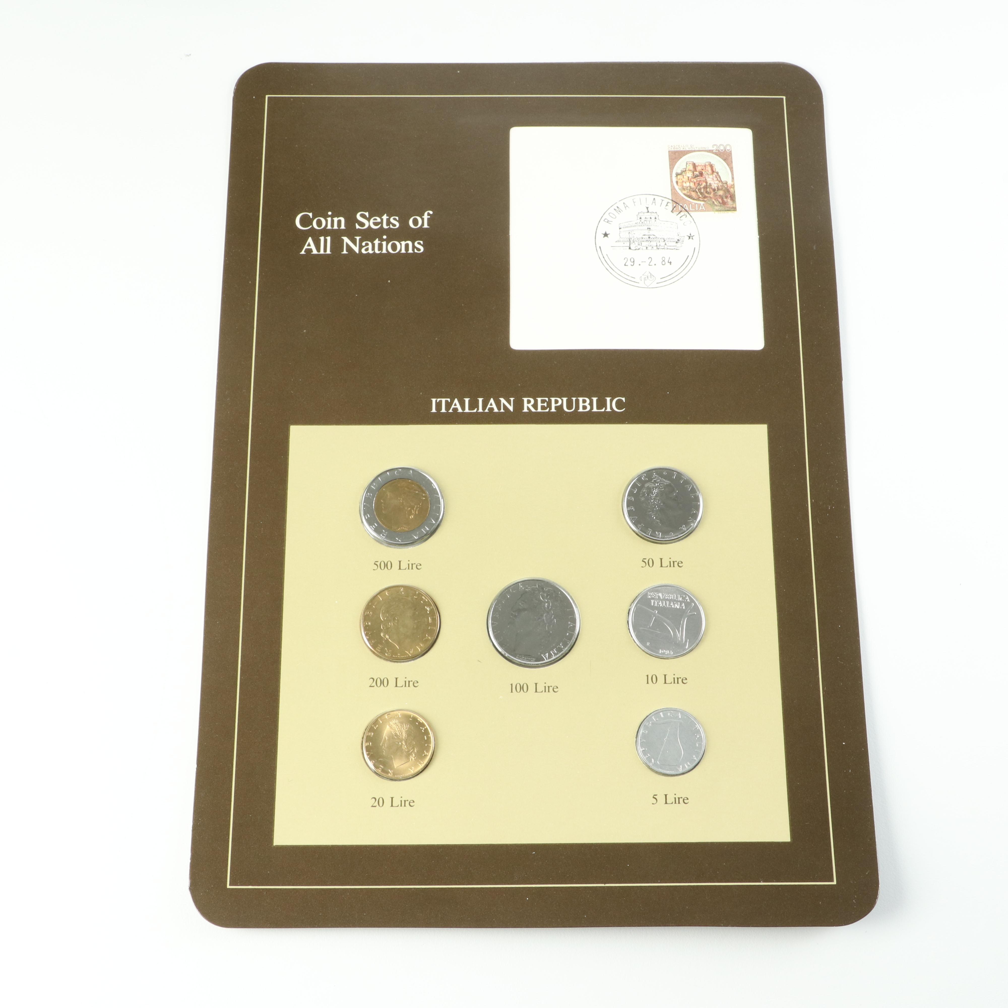 The Franklin Mint "Coin Sets of All Nations" Four-Volume Set